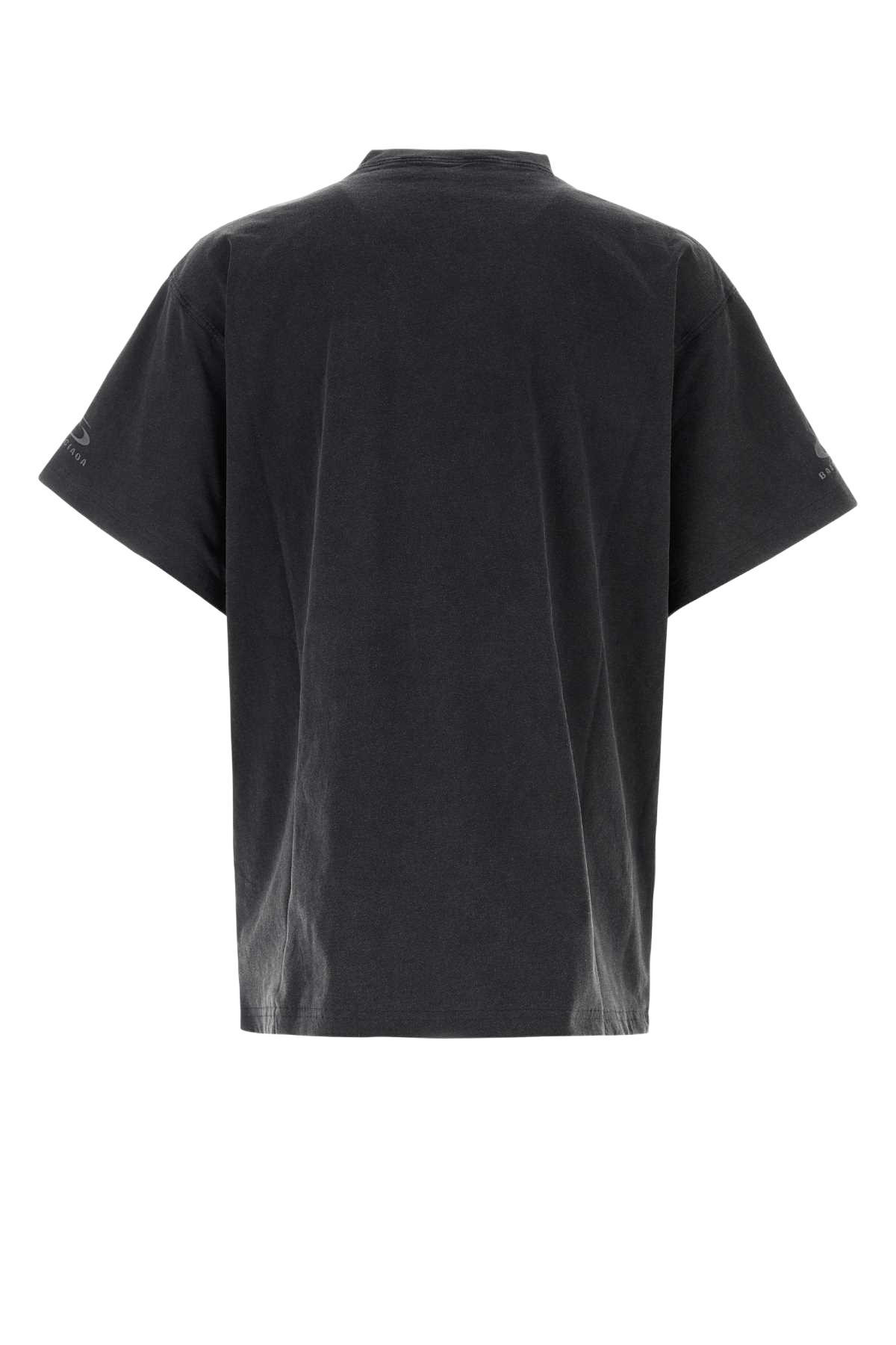 Slate Cotton Oversize Reversbile T-Shirt Faded Grey/washd Blk Exterior