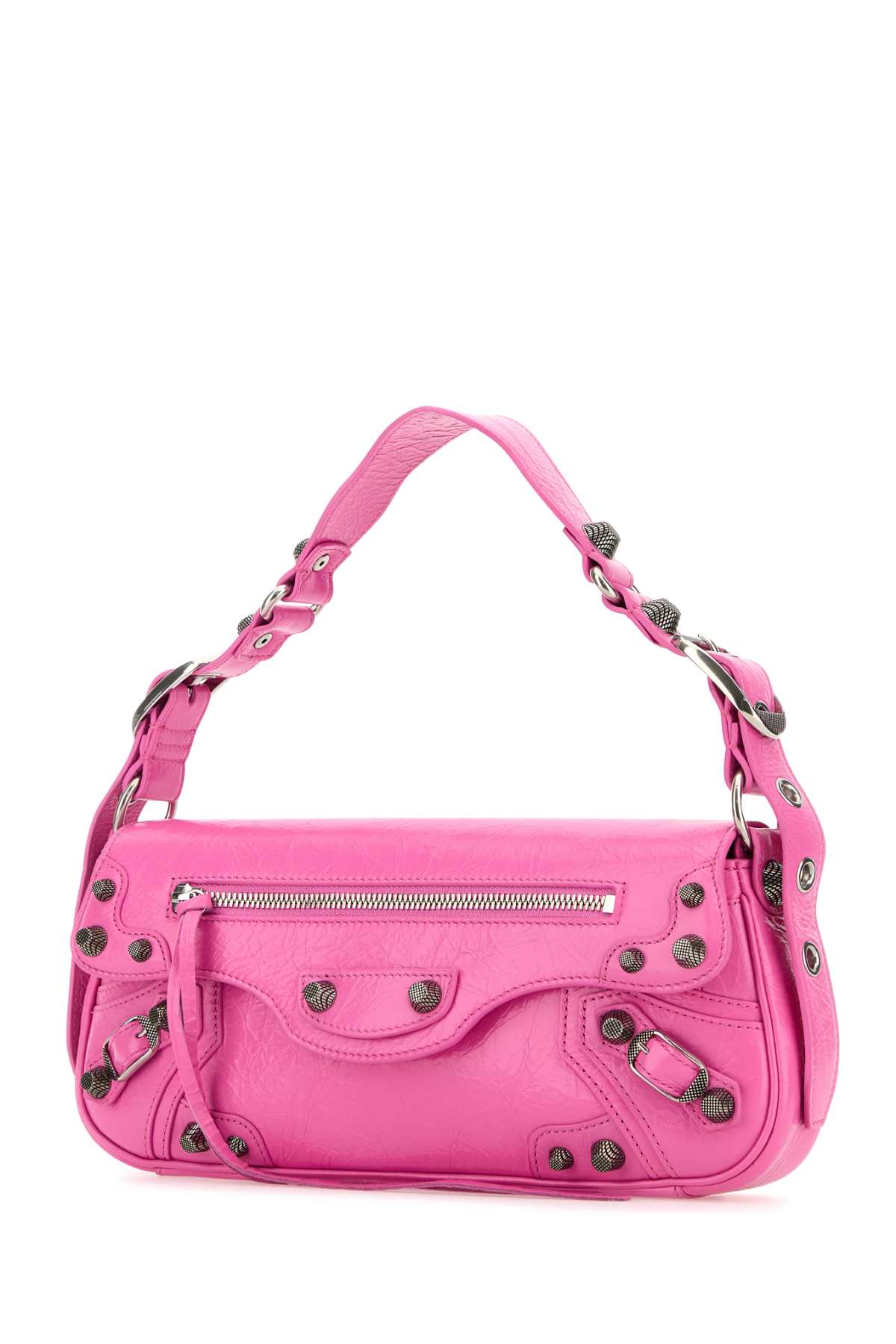 Fuchsia Leather Small Le Cagole Sling Shoulder Bag Lightpink Borse A Mano