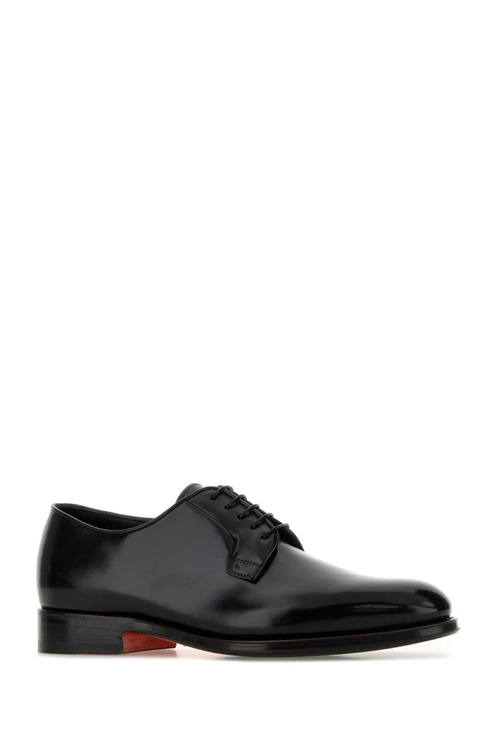 Black Leather Ensley Lace-Up Shoes Scarpe Stringate