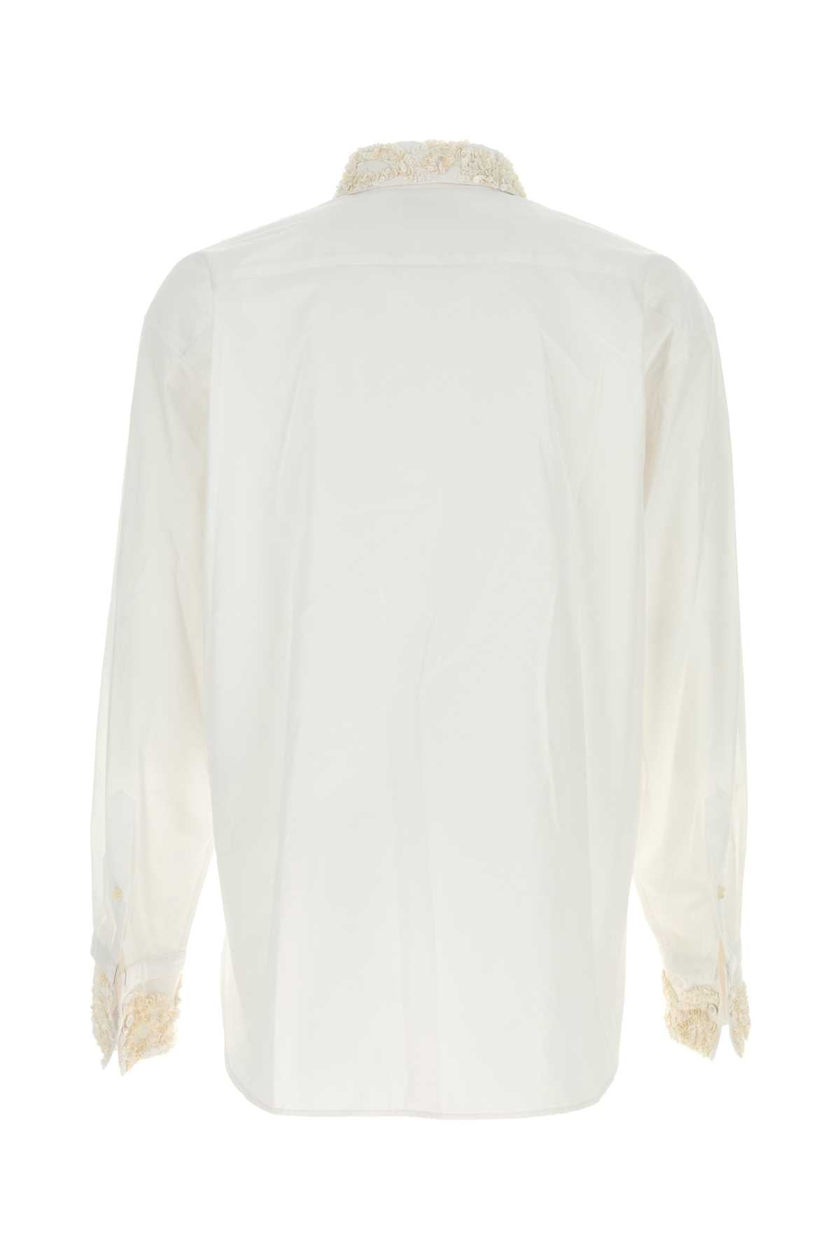 White Poplin Shirt Exterior: Cotton Camicie