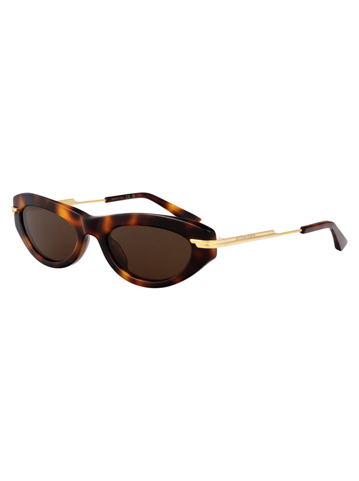Havana-gold-brown Acetate Sunglasses