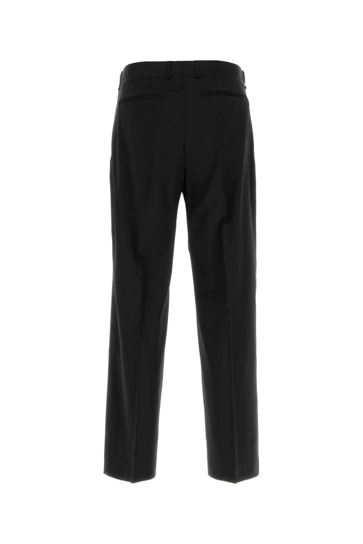 Black Wool Pant Worsted Exterior: Pantaloni