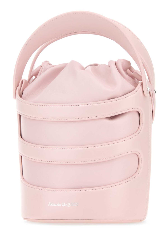 Pastel Pink Leather The Rise Bucket Bag Venus Borse A Secchiello