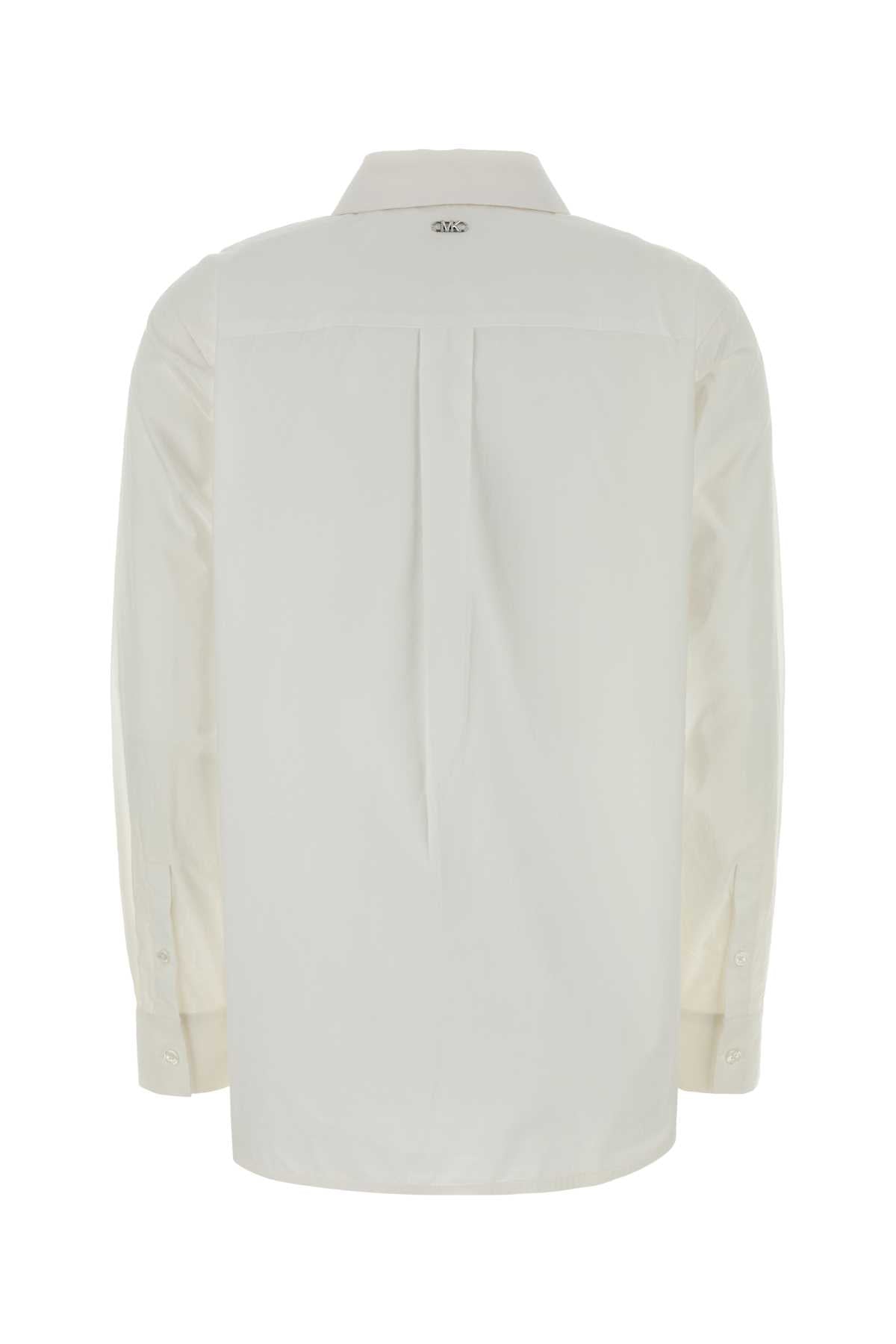 White Cotton Shirt Organic Camicie