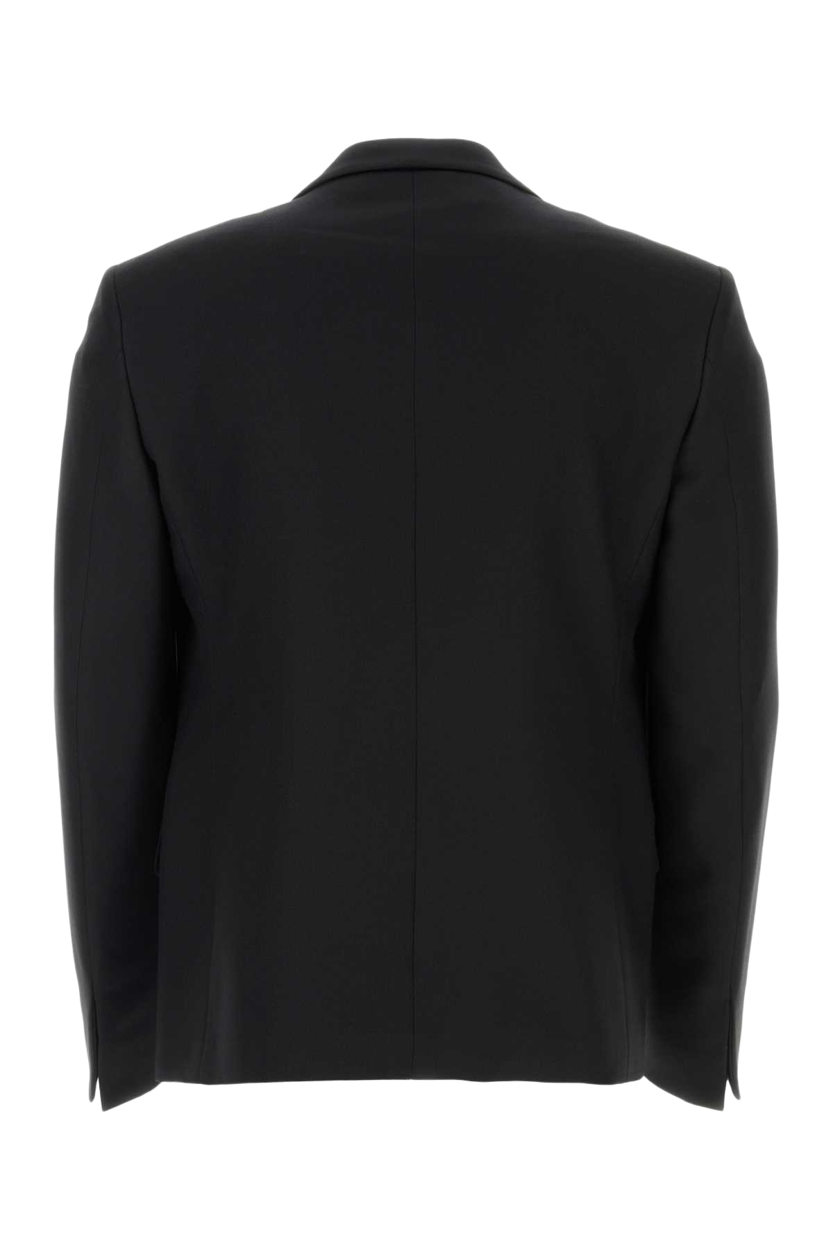 Black Polyester Blazer Giacche E Gilet