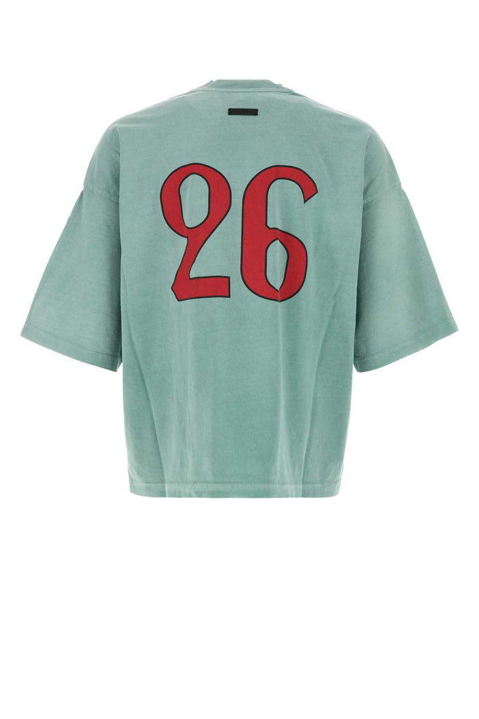 Light Blue Cotton Oversize T-Shirt Sky Exterior