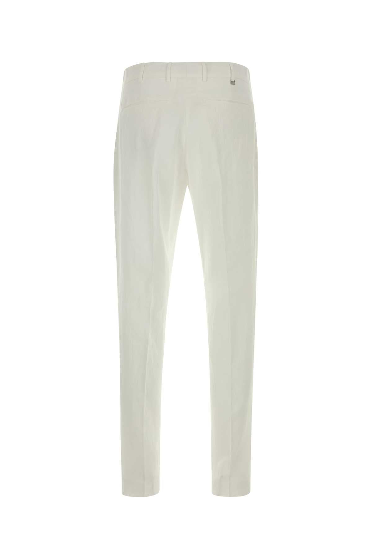 White Lyocell Blend Pant Y010 Pantaloni