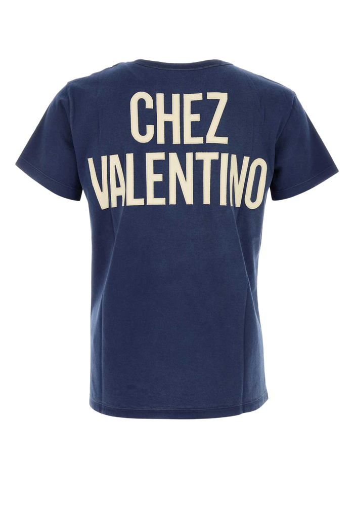 Blue Cotton T-Shirt Grandala Exterior