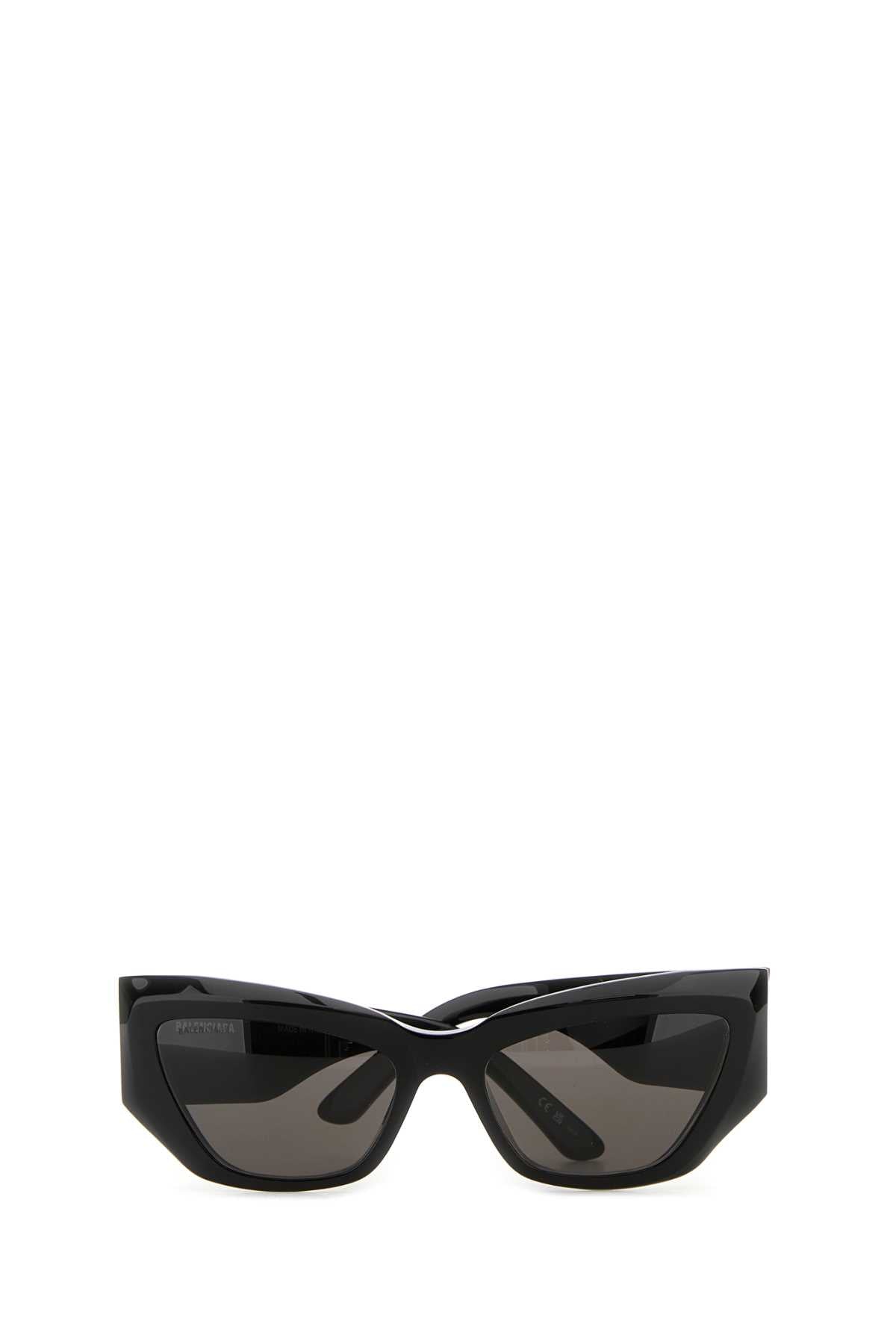 Black Acetate Signature Butterfly Sunglasses Black/iridescent Log Exterior: Occhiali Da Sole