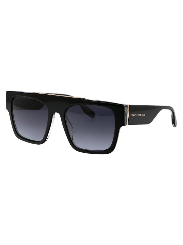 Black Pattern Grey Acetate Sunglasses