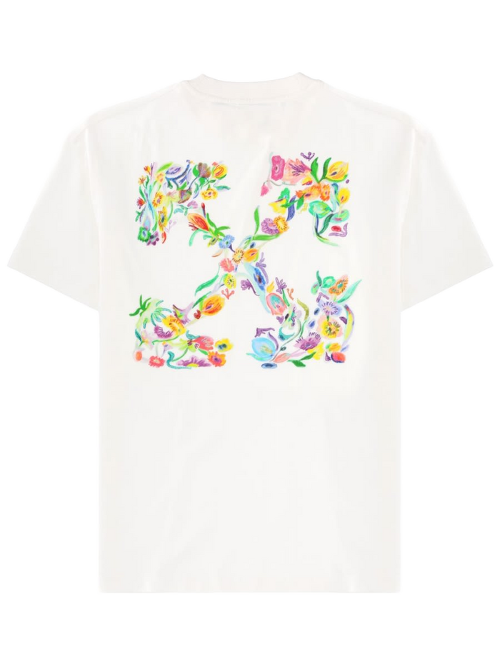 T-Shirt With Logo White Cotton T-shirts