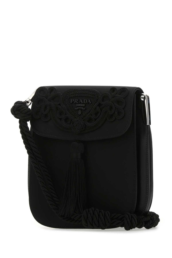 Black Nylon Crossbody Bag F0002 Borse A Tracolla