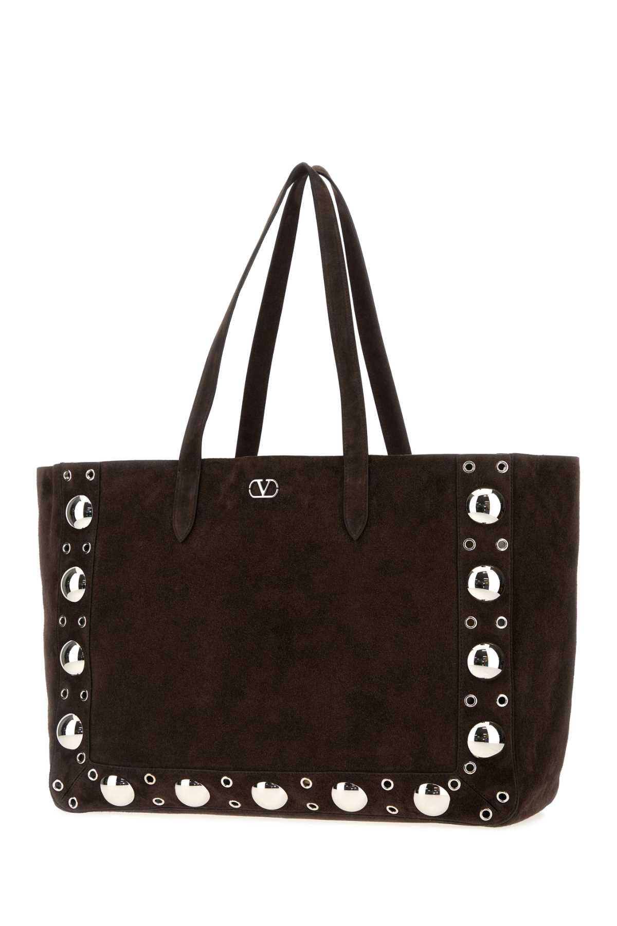 Dark Brown Suede Nellcãte Shopping Bag Testadimoro Borse A Mano