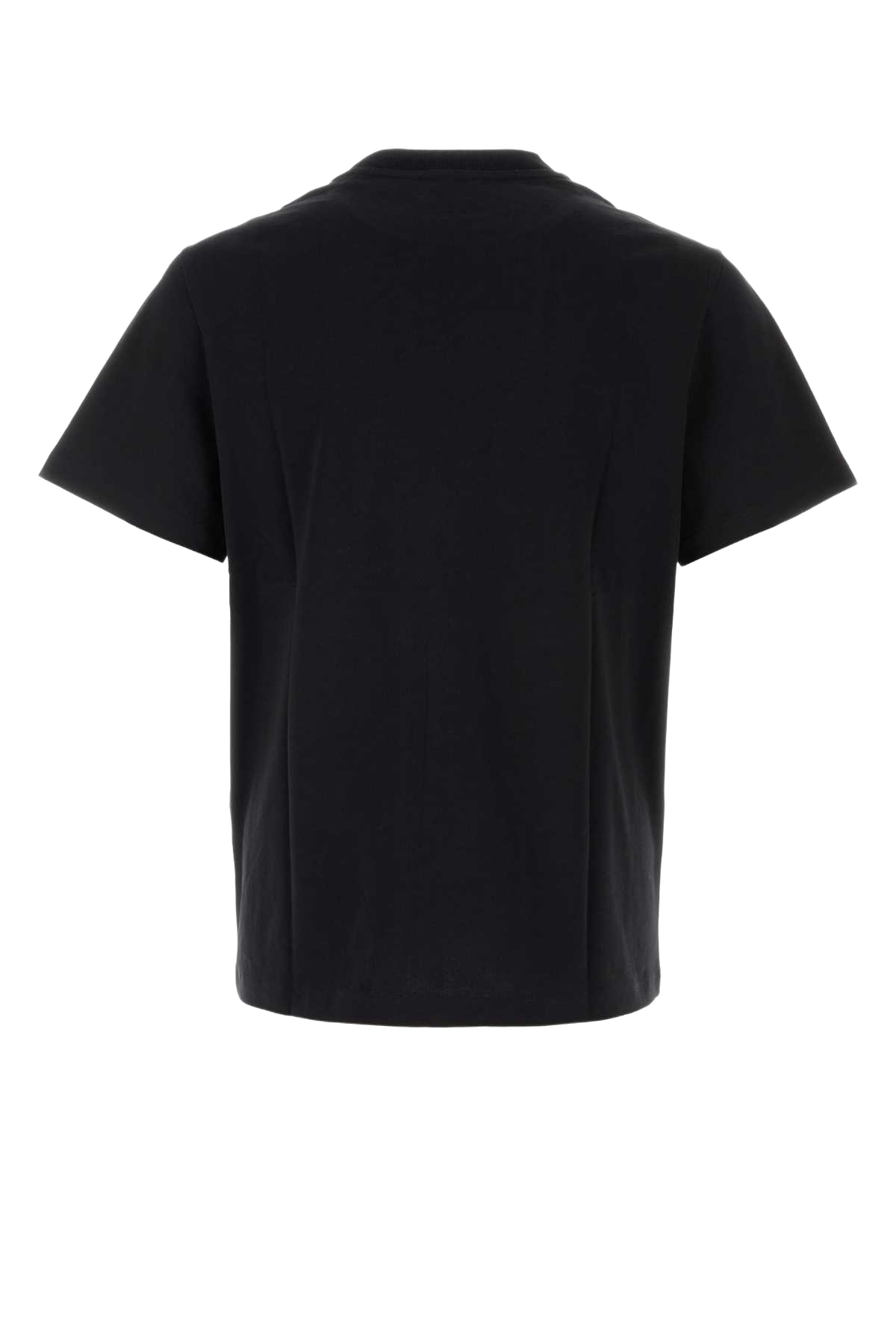 Black Cotton T-Shirt Noirblanc Coton Biologique