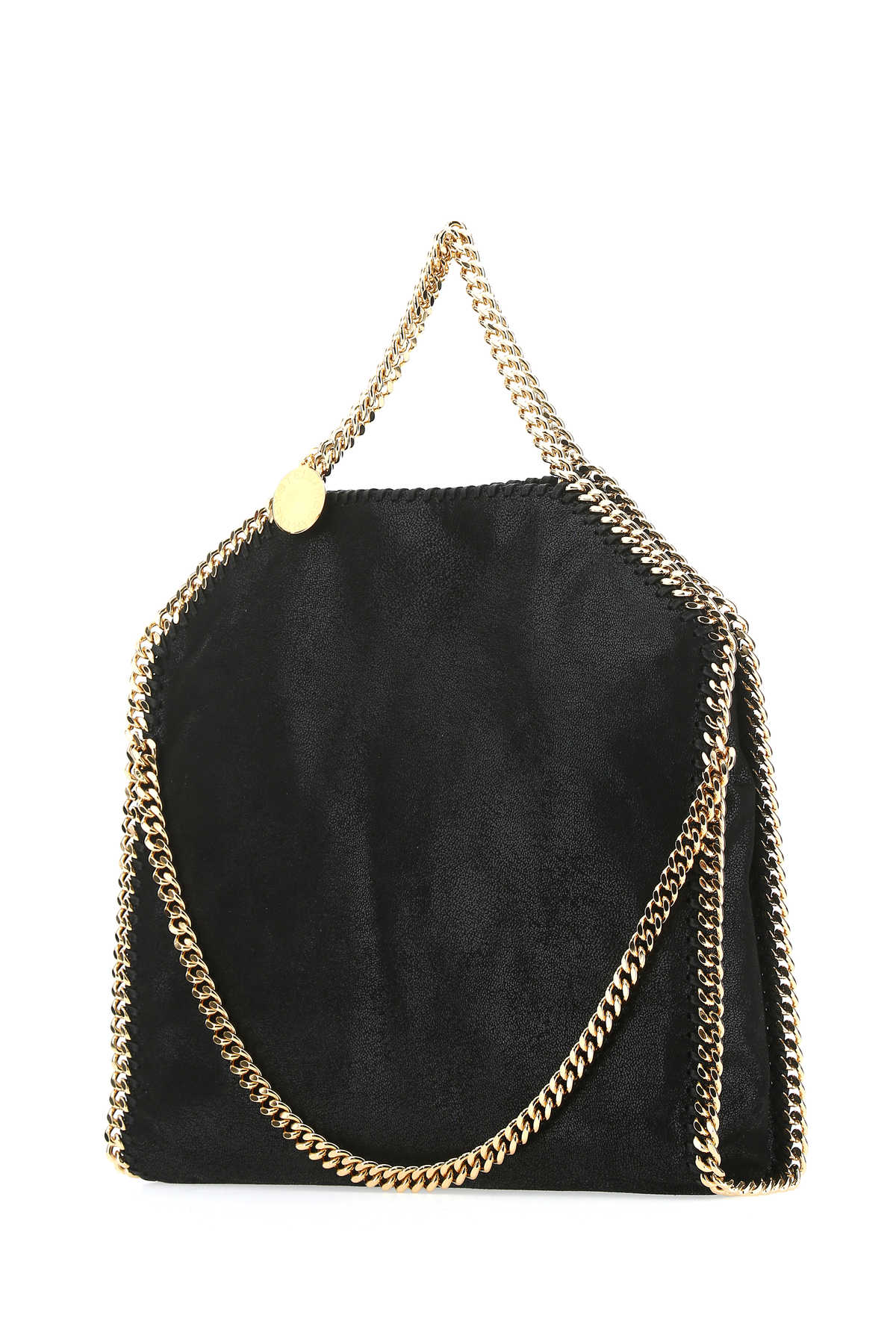 Black Shaggy Deer Falabella Fold Over Handbag 1000 Polyester Borse A Mano