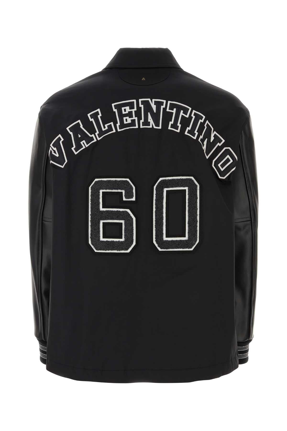 Black Polyester Blend Windbreaker Nero Giubbini