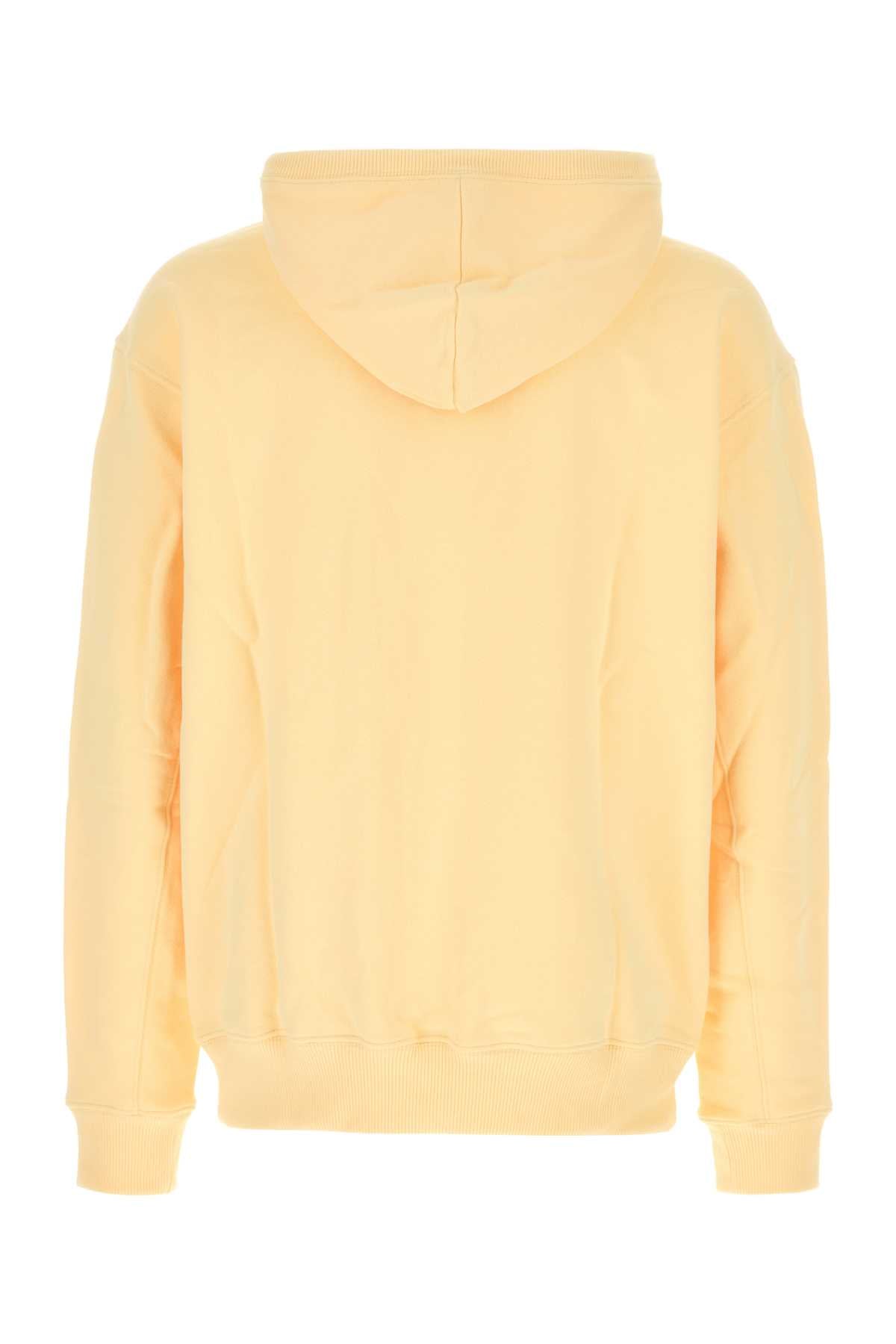 Pastel Yellow Cotton Sweatshirt Calcium Exterior: Felpe