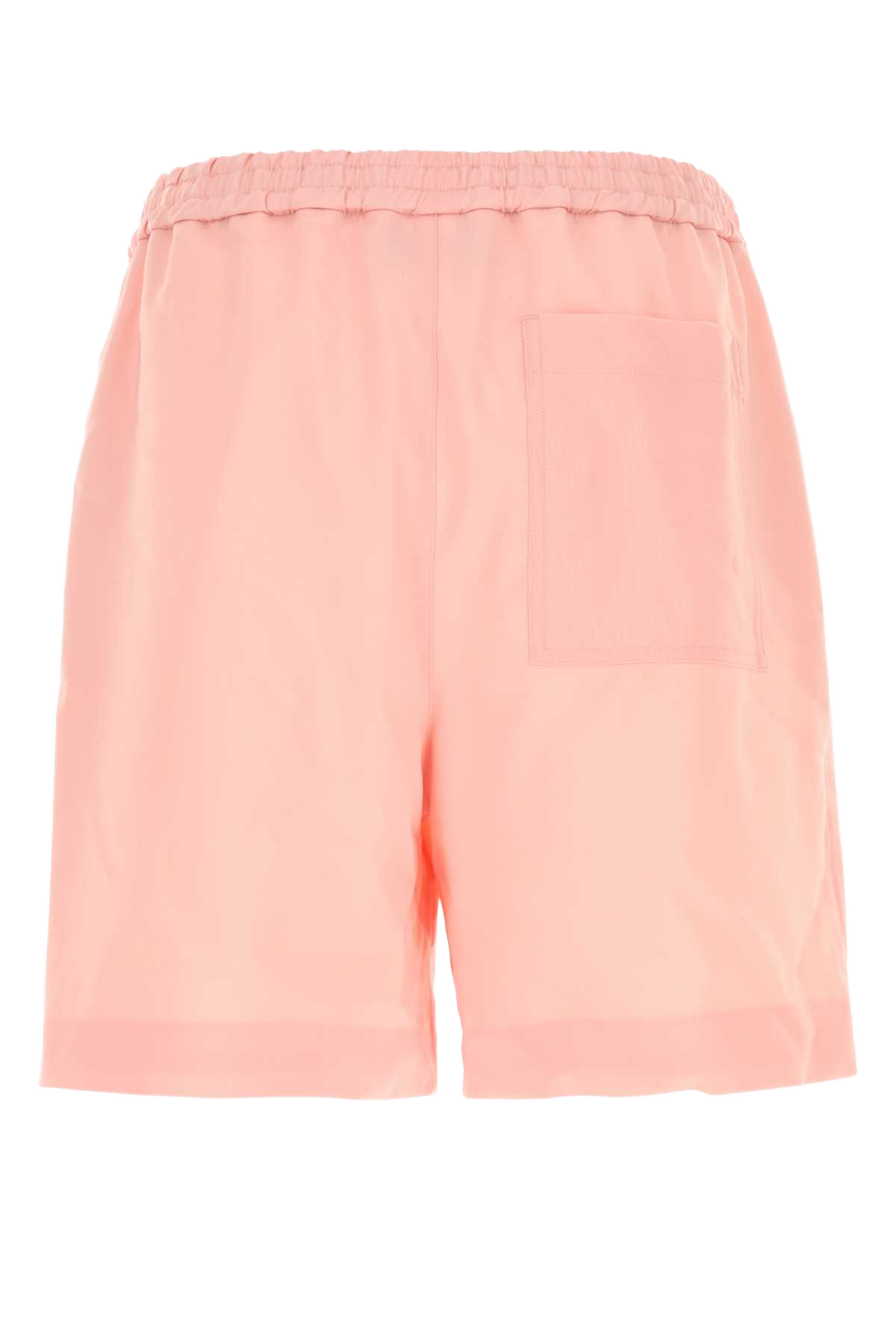Pink Wool Bermuda Shorts Coral