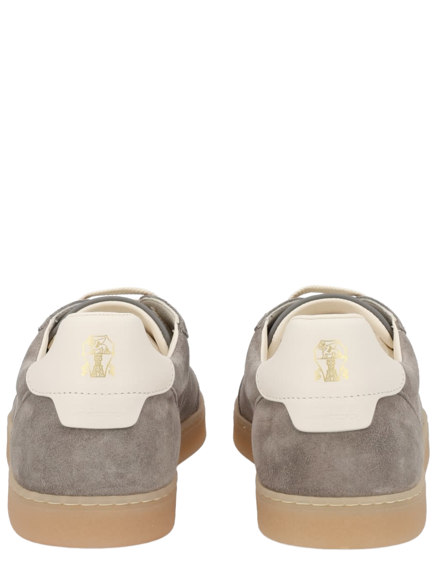 Suede Sneaker Grey Calf Leather