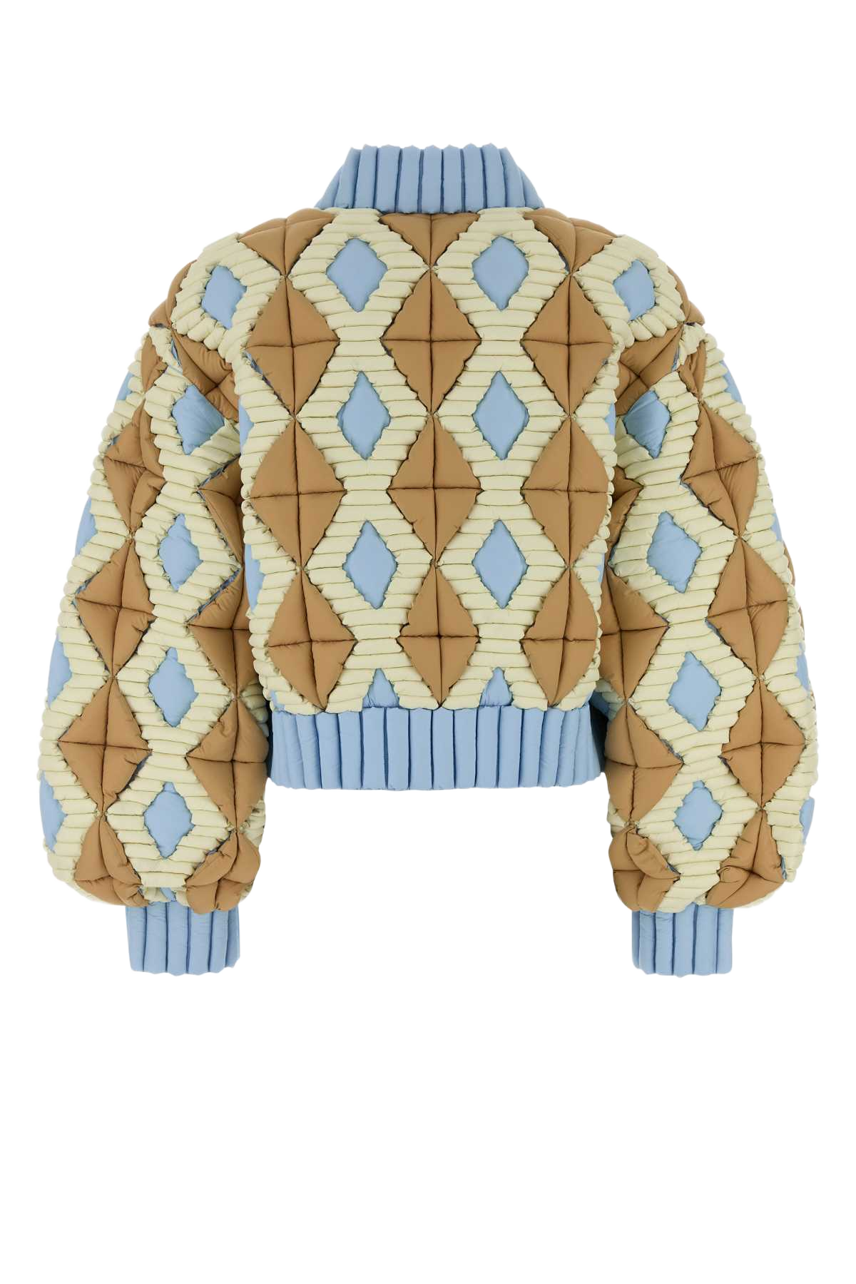Multicolor Nylon Down Jacket Caramelskyblue Piumini