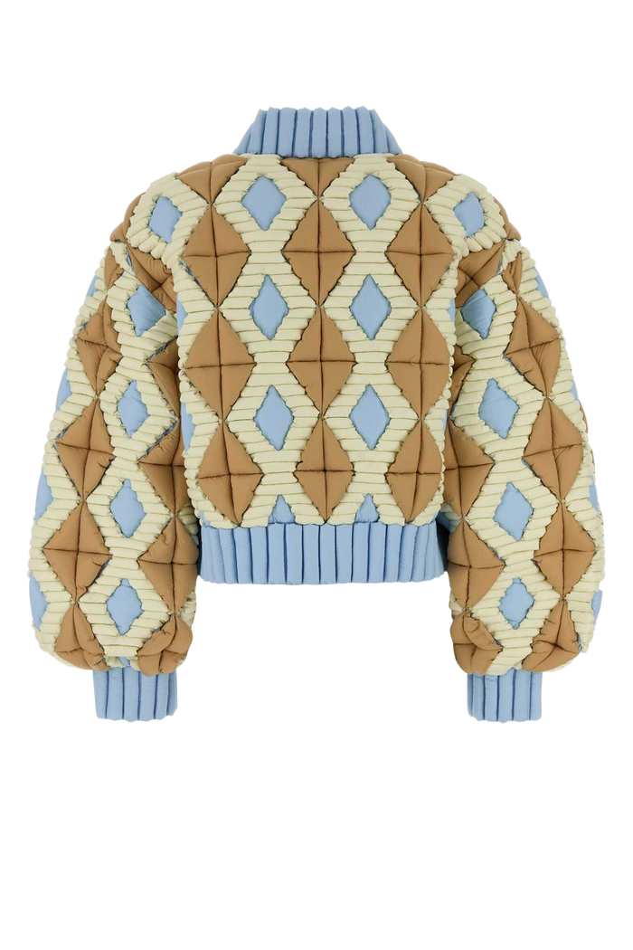 Multicolor Nylon Down Jacket Caramelskyblue Piumini