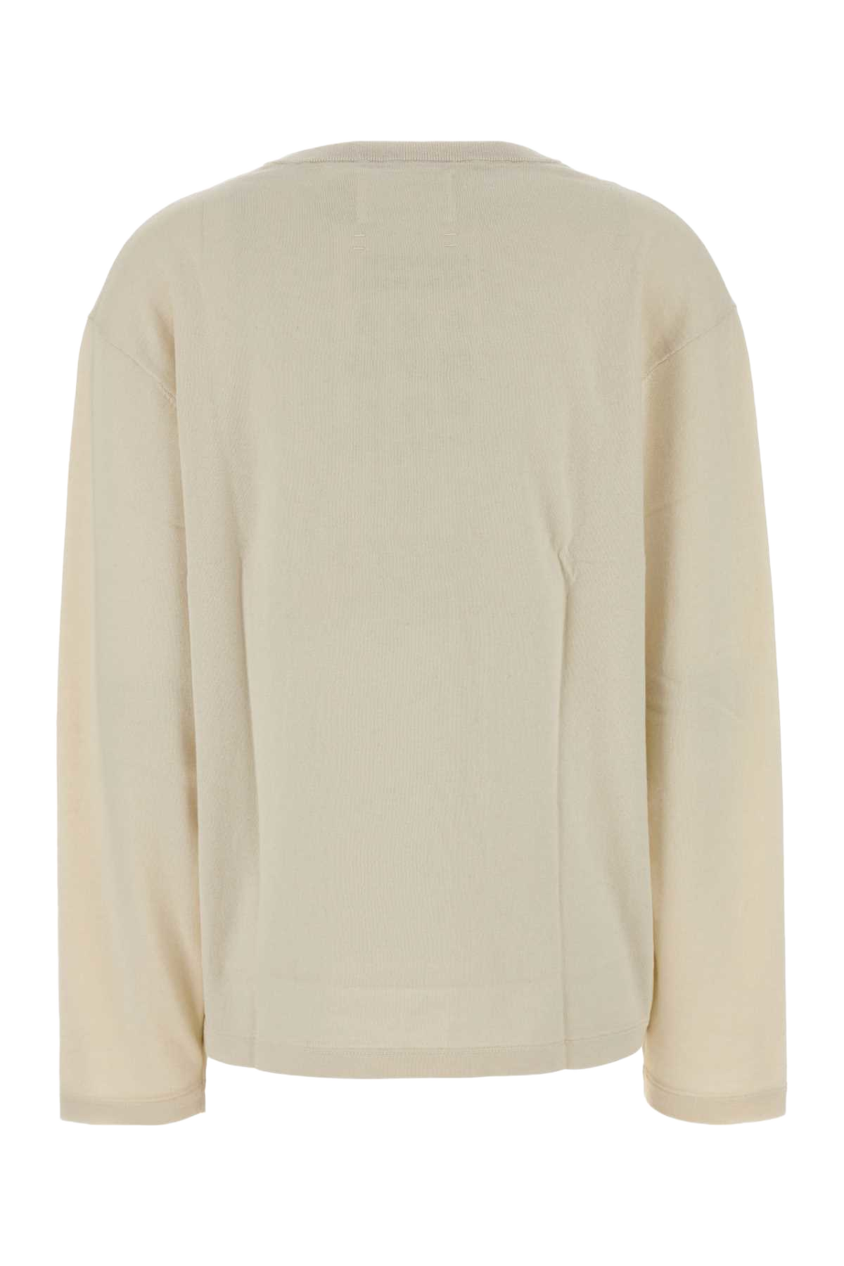 Ivory Cotton Blend Fatou T-Shirt Bone Exterior: Cashmere Maglieria
