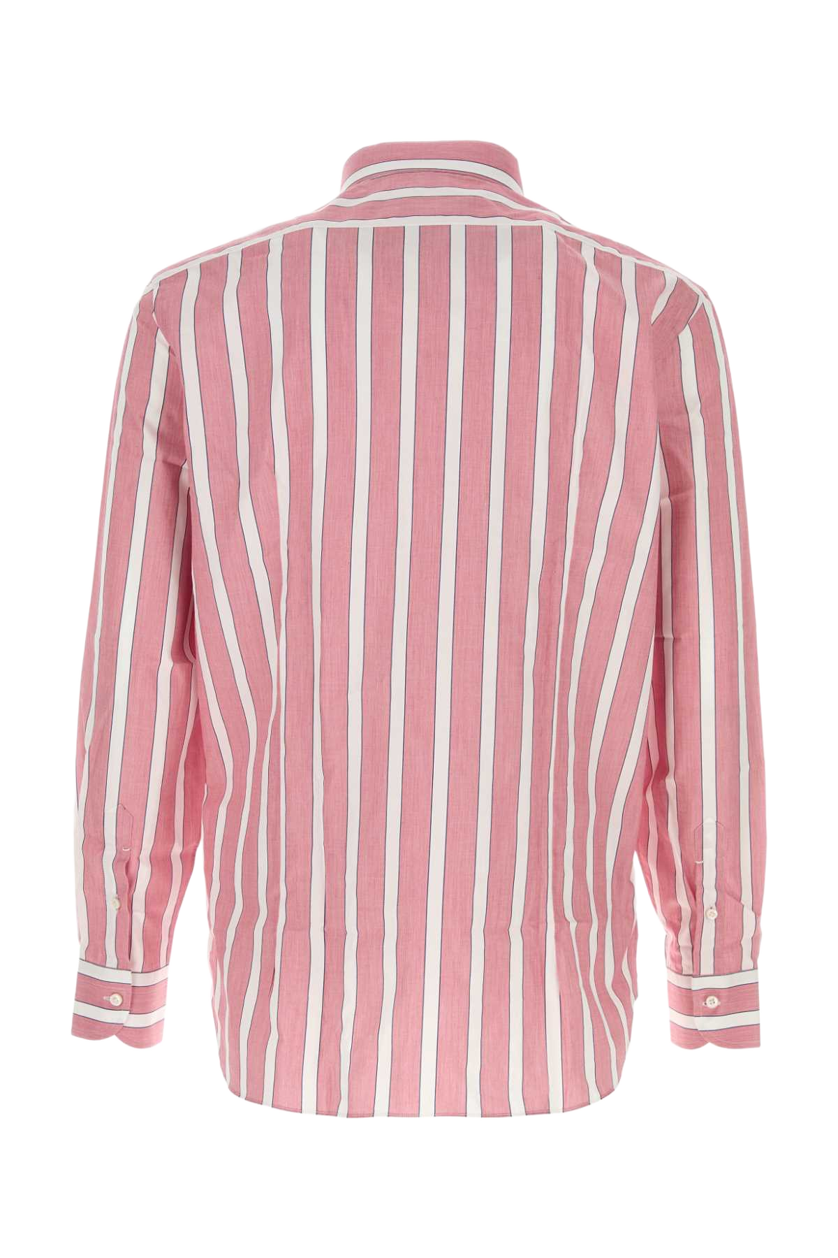 Embroidered Poplin Shirt Whtnvyred Exterior: Cotton Camicie
