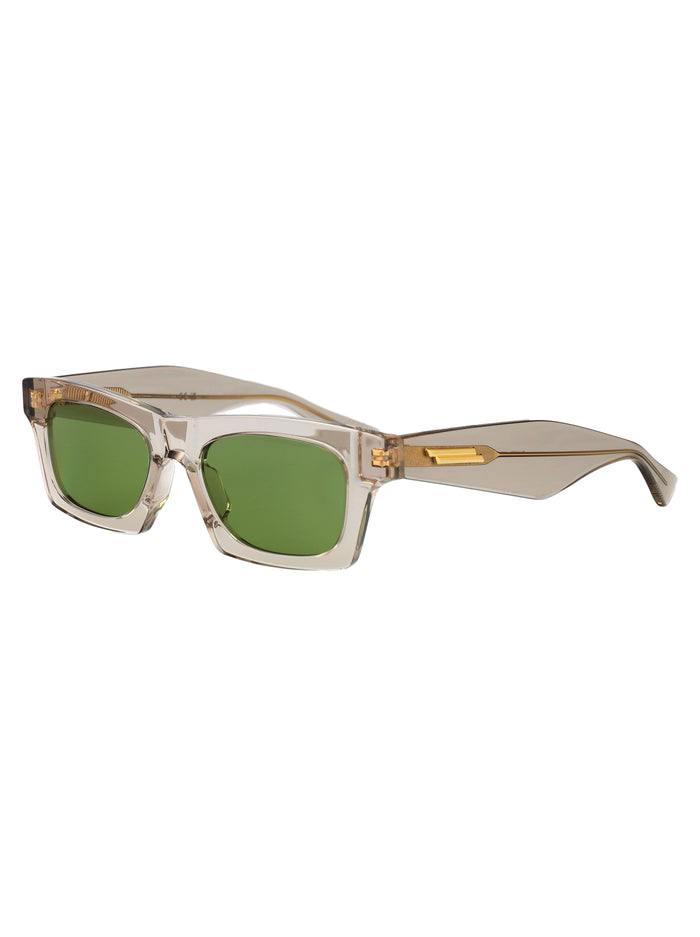 Bv1457s Beige-beige-green Acetate Sunglasses