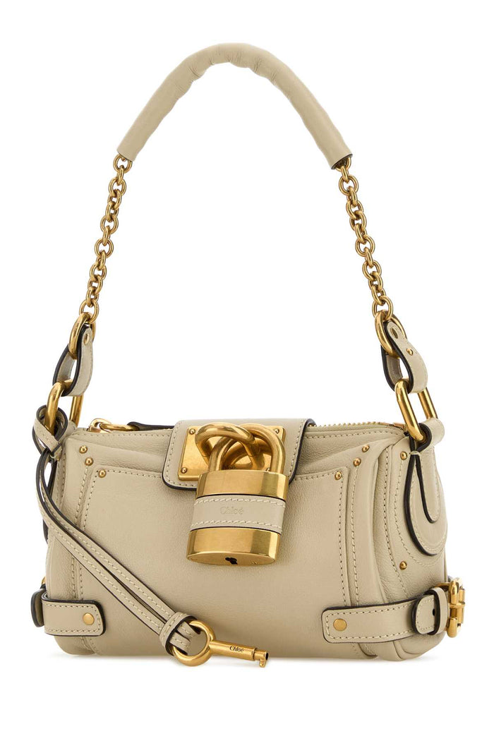 Sand Leather Small Paddington Shoulder Bag Cloudycream Borse A Mano