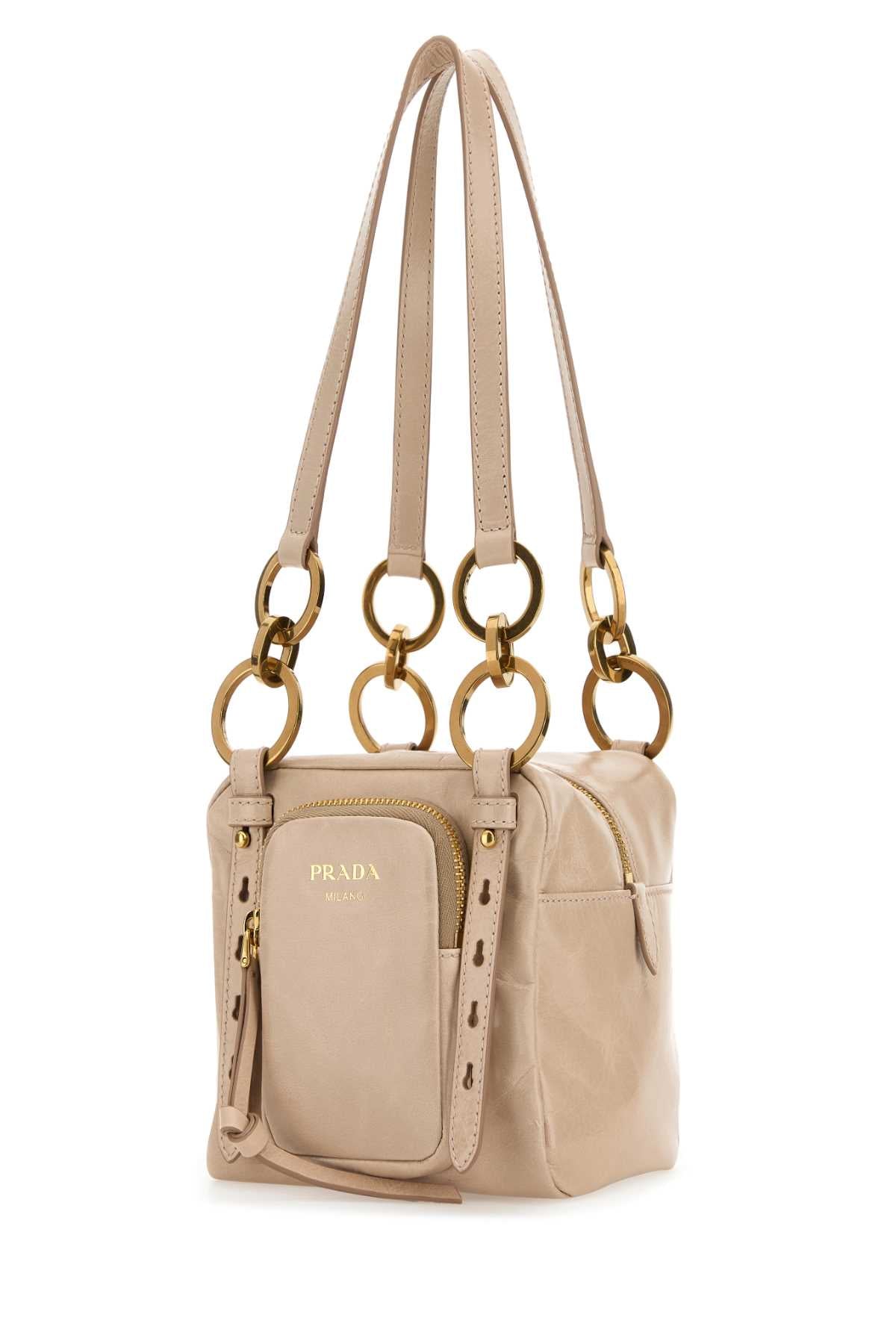 Powder Pink Mini Prada Dangle Handbag Cipria Vitello Borse A Mano