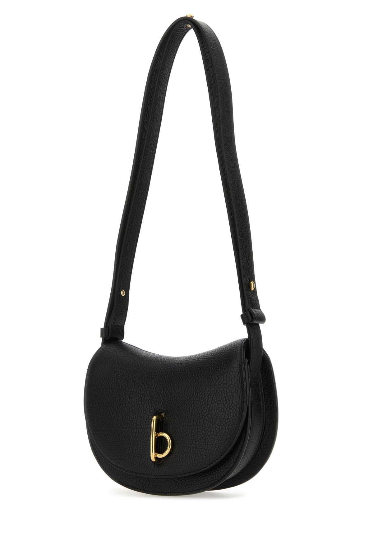 Black Leather Mini Rocking Horse Shoulder Bag Borse A Tracolla