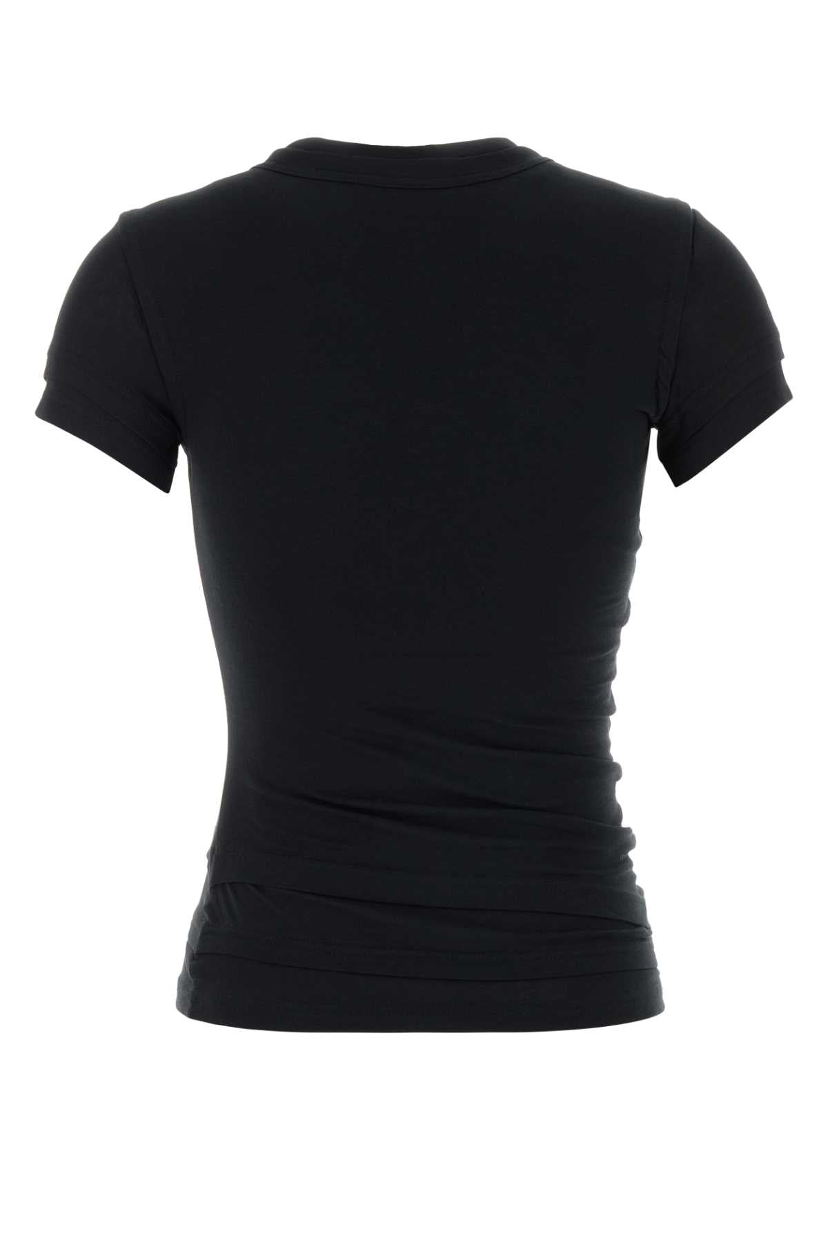 Black Exterior: Cotton Elastane T-shirt