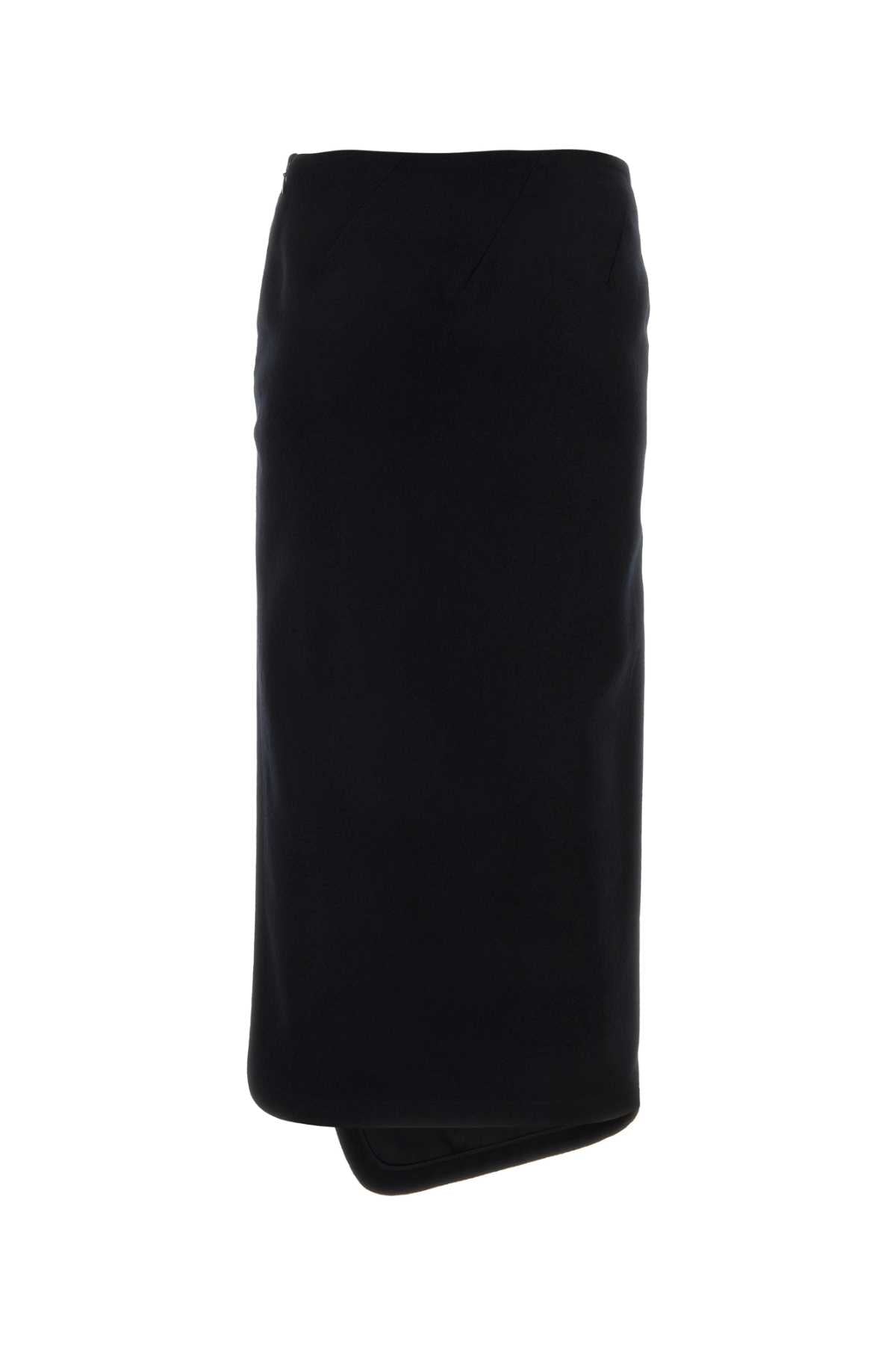 Black Felt Oline Skirt Gonne