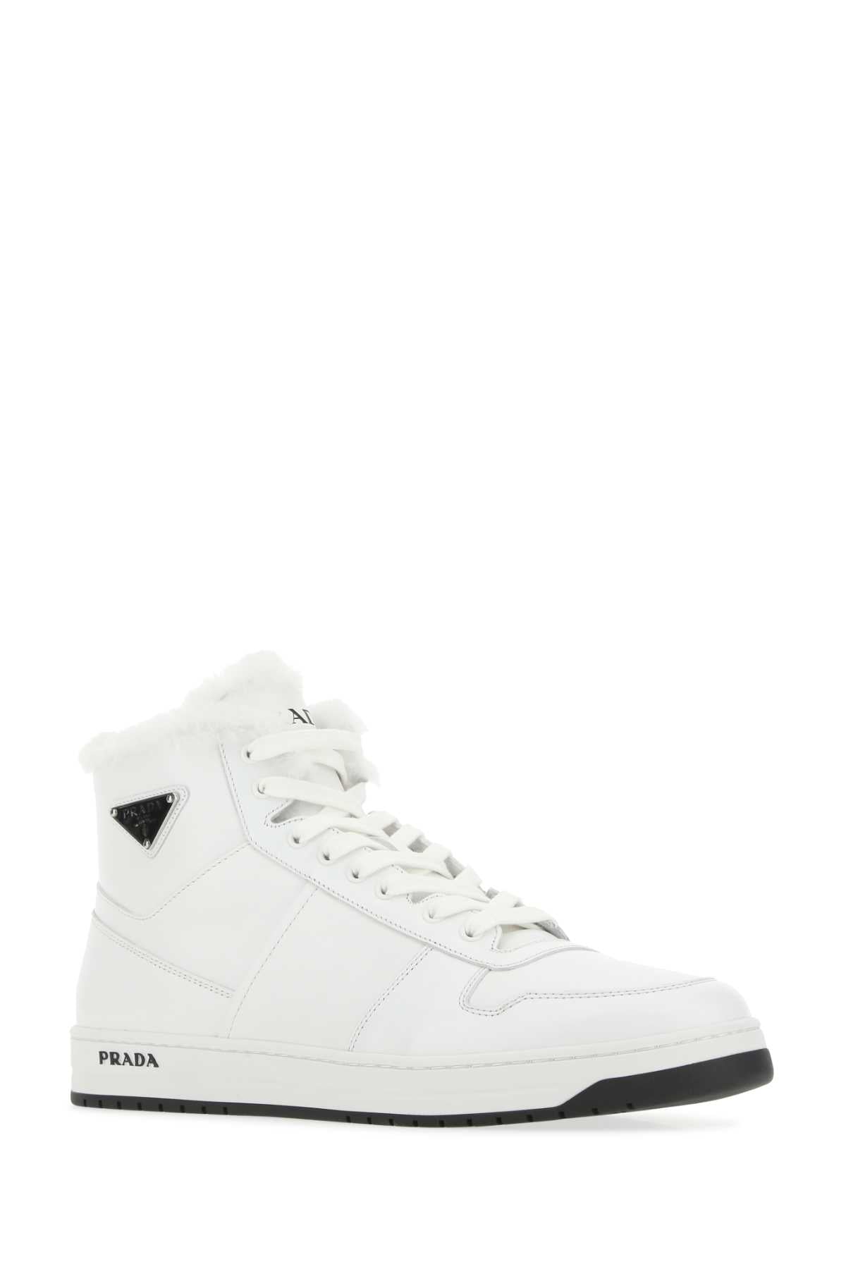 White Leather Sneakers F0009