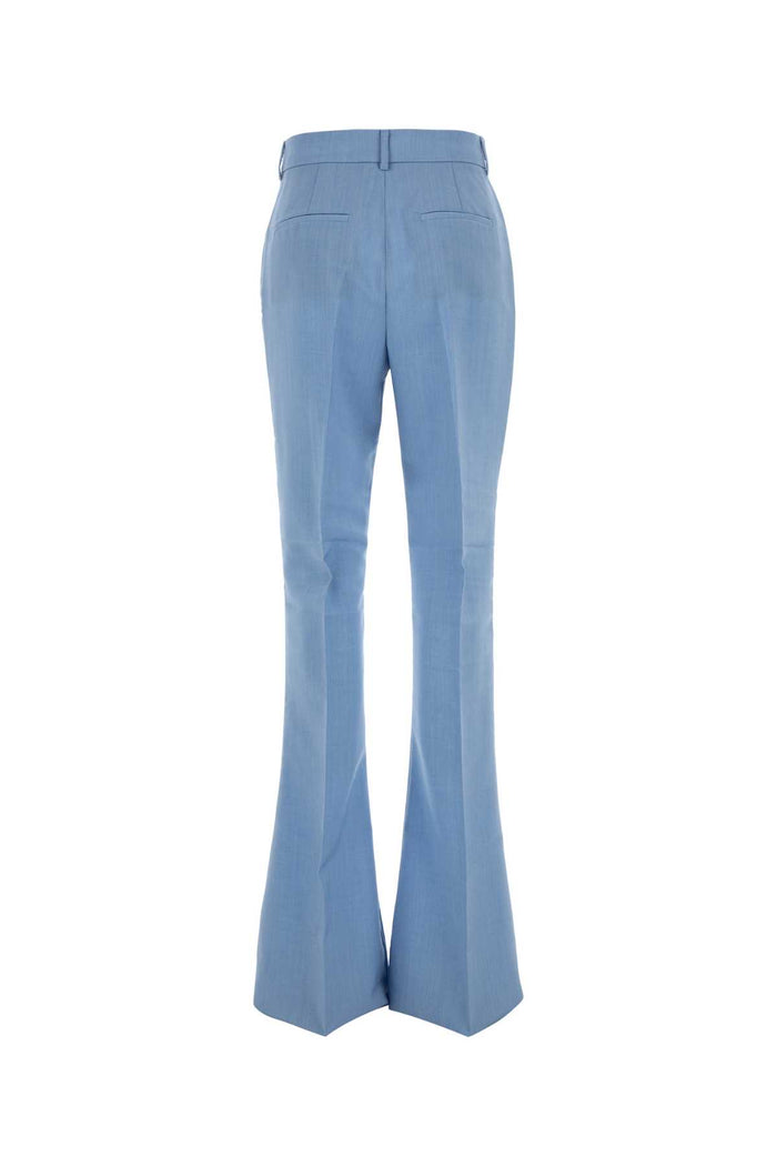 Light Blue Wool Blend Aeroso1234 Pant Cielo Pantaloni