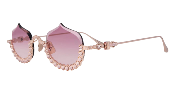 Crystal Meringue - Rose Gold Nd Titanium Sunglasses
