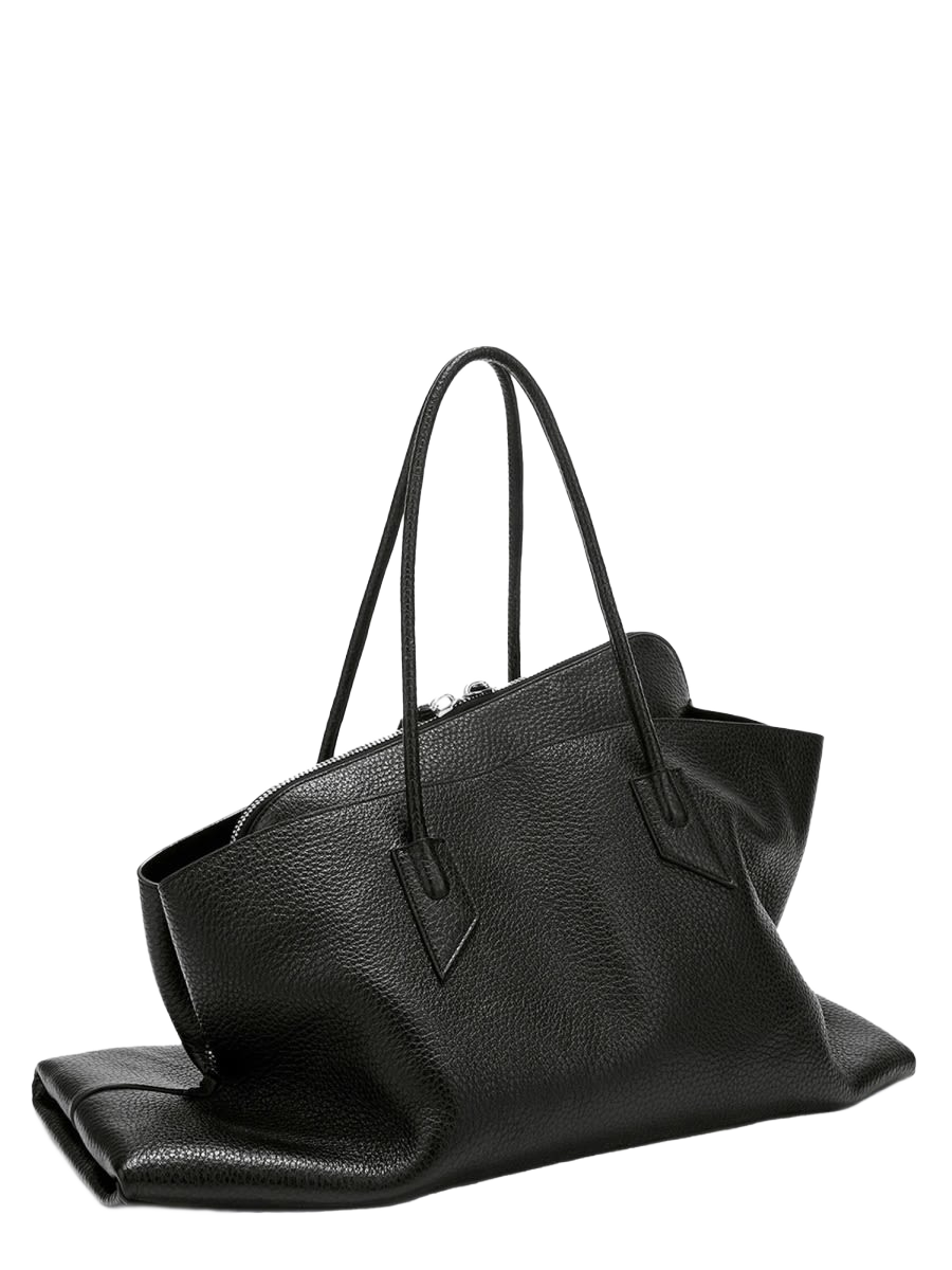 Bag The Walk Large Black Calf Leather Shoulder