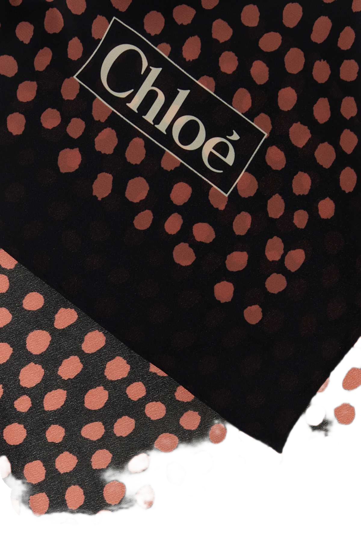 Printed Silk Chloã© Spotted Foulard Blackpink Exterior: Sciarpe E
