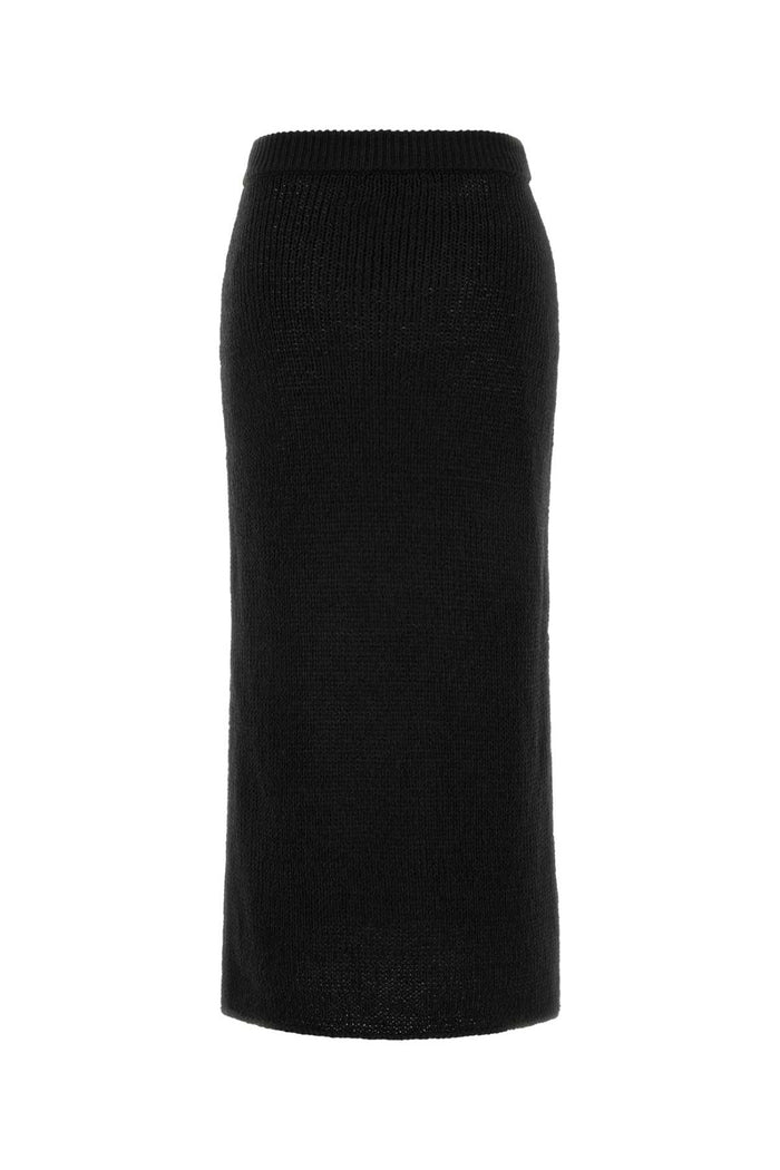 Slate Knit Island Memories Skirt Black Exterior: Polyester Cotton Gonne