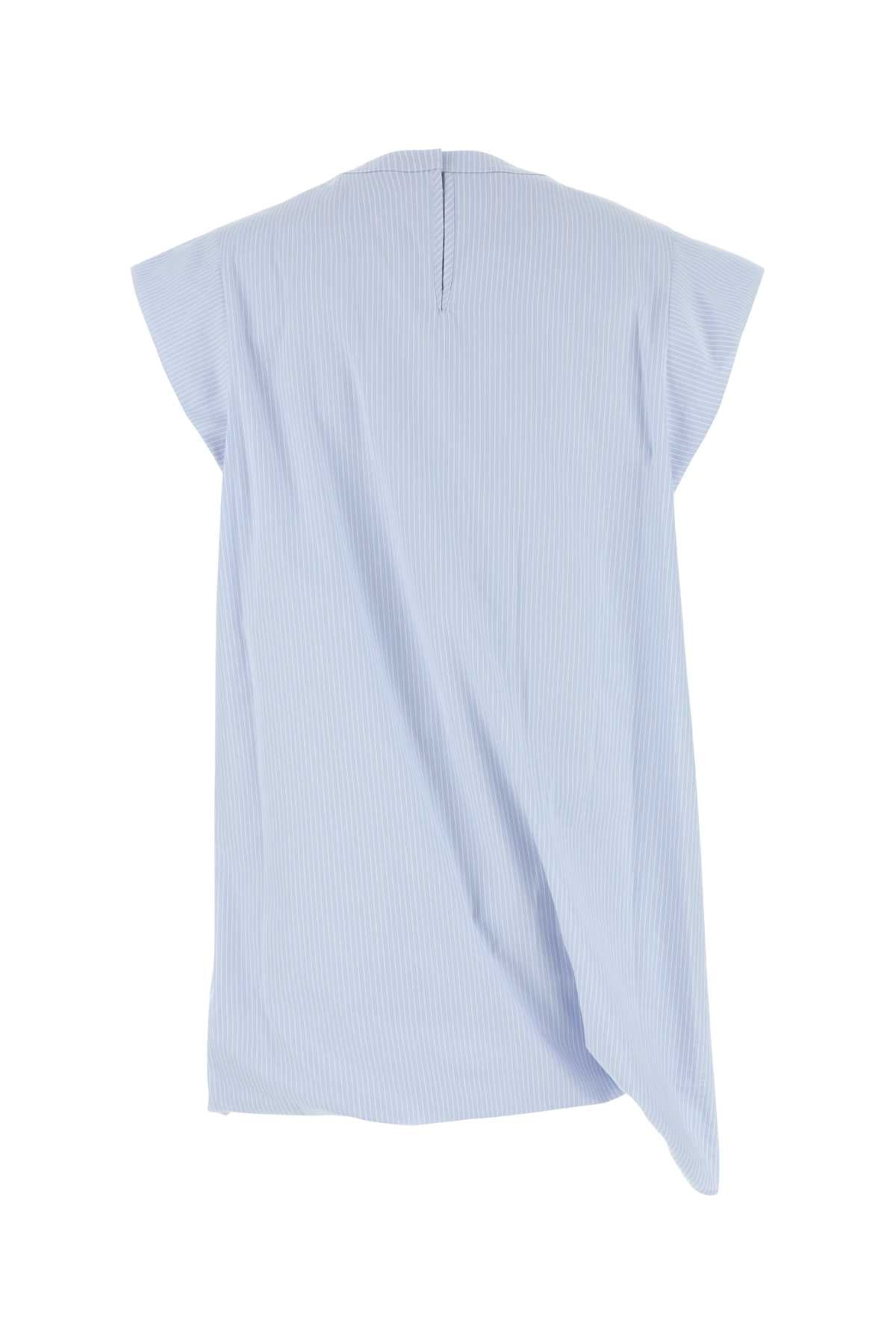 Embroidered Poplin Top Lbluestripe Exterior: Cotton Maglie