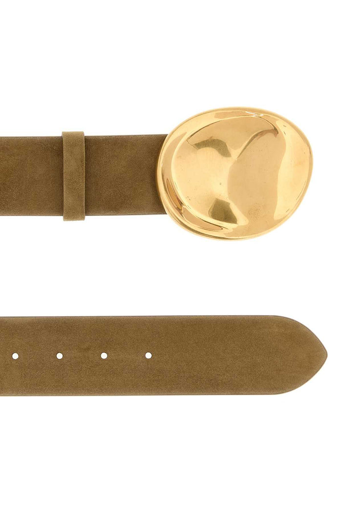 Beige Suede Keefe Belt Mud Cinture