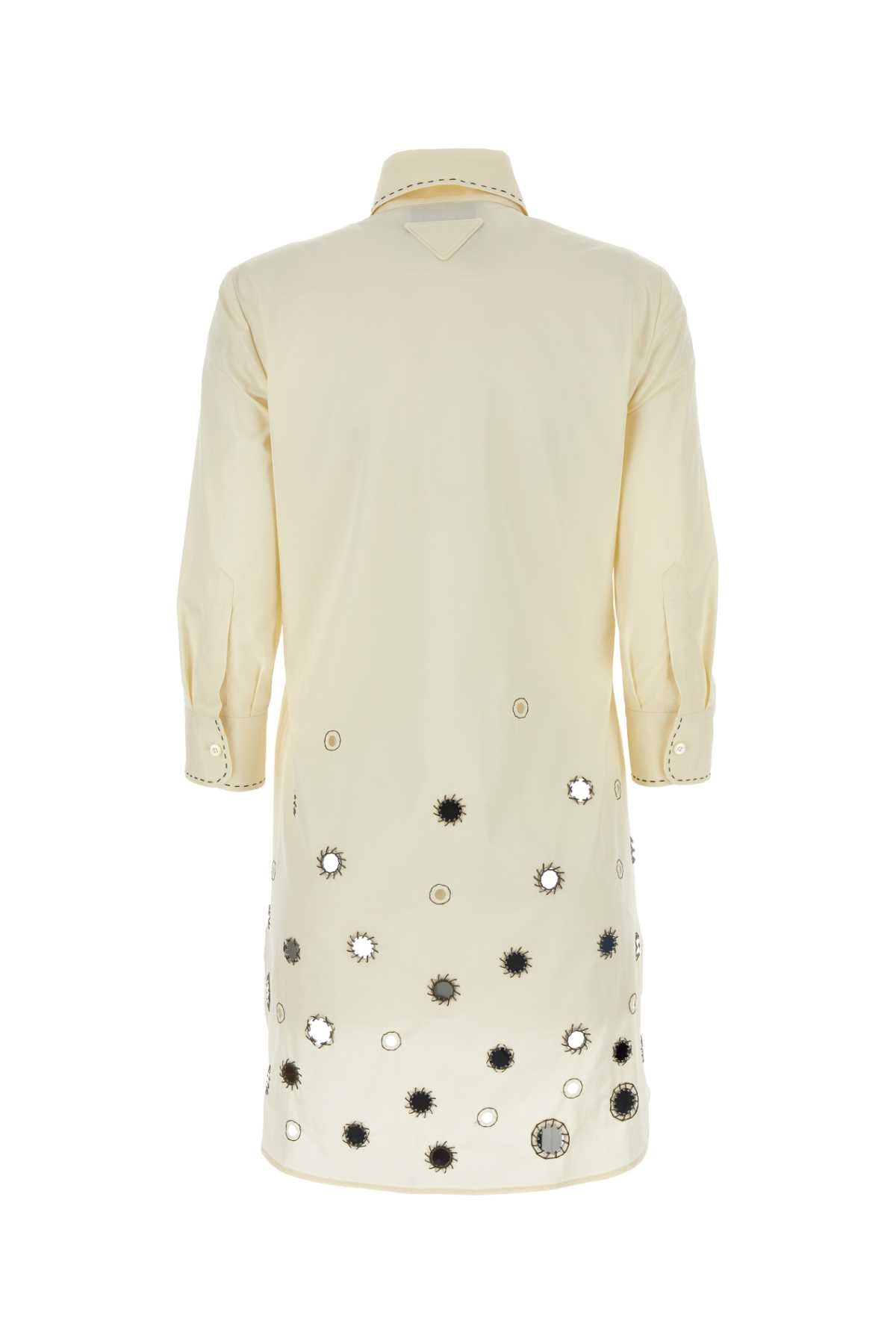 Sand Cotton Shirt Dress Naturale Abiti