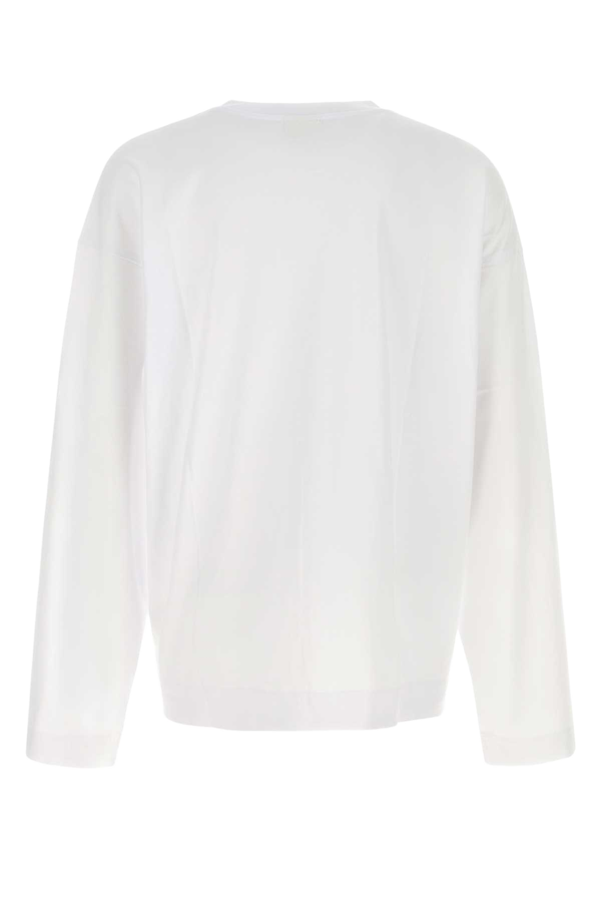 White Cotton Oversize Hegland T-Shirt Exterior