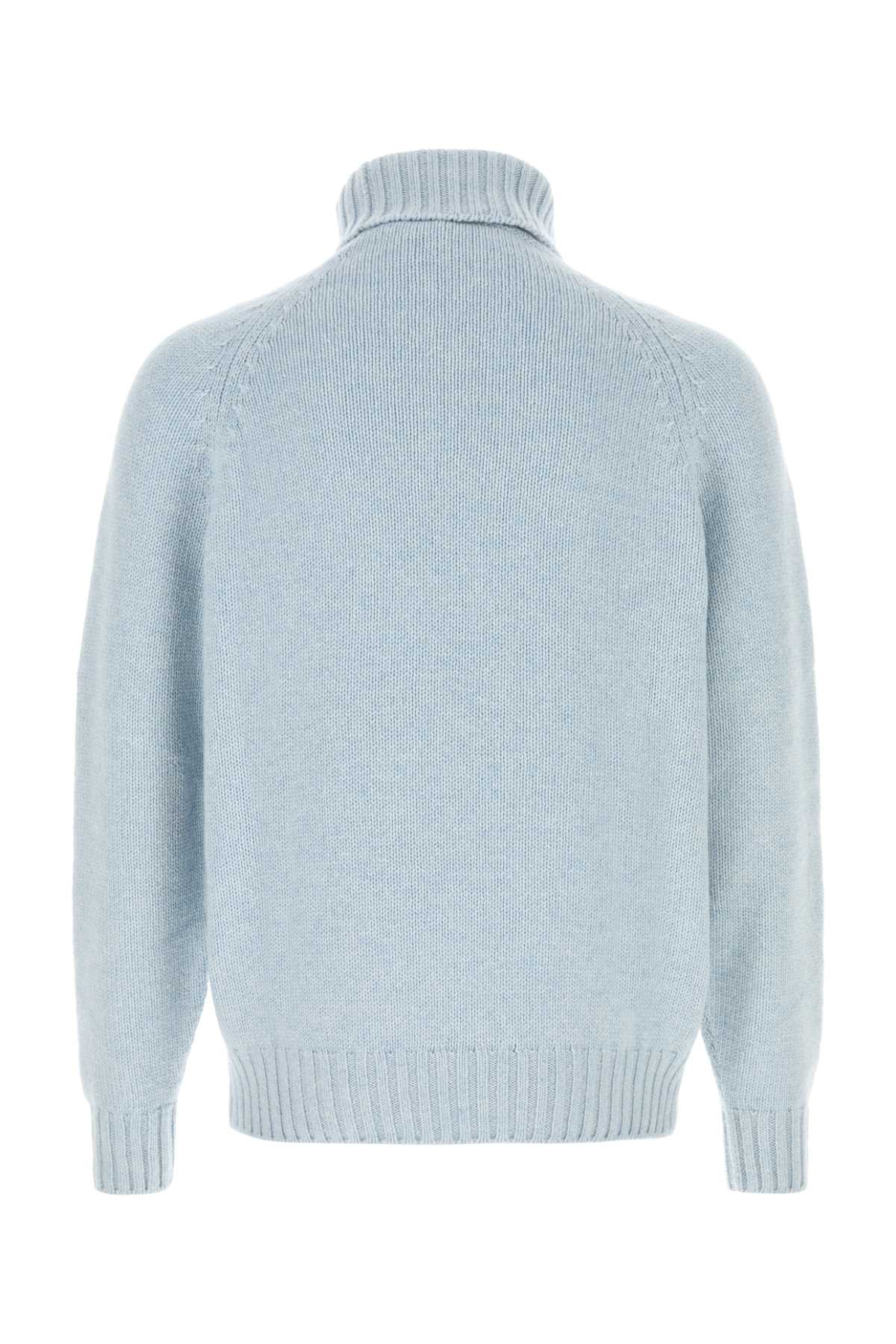 Light-Blue Cashmere Sweater Lightblue Exterior: Maglie