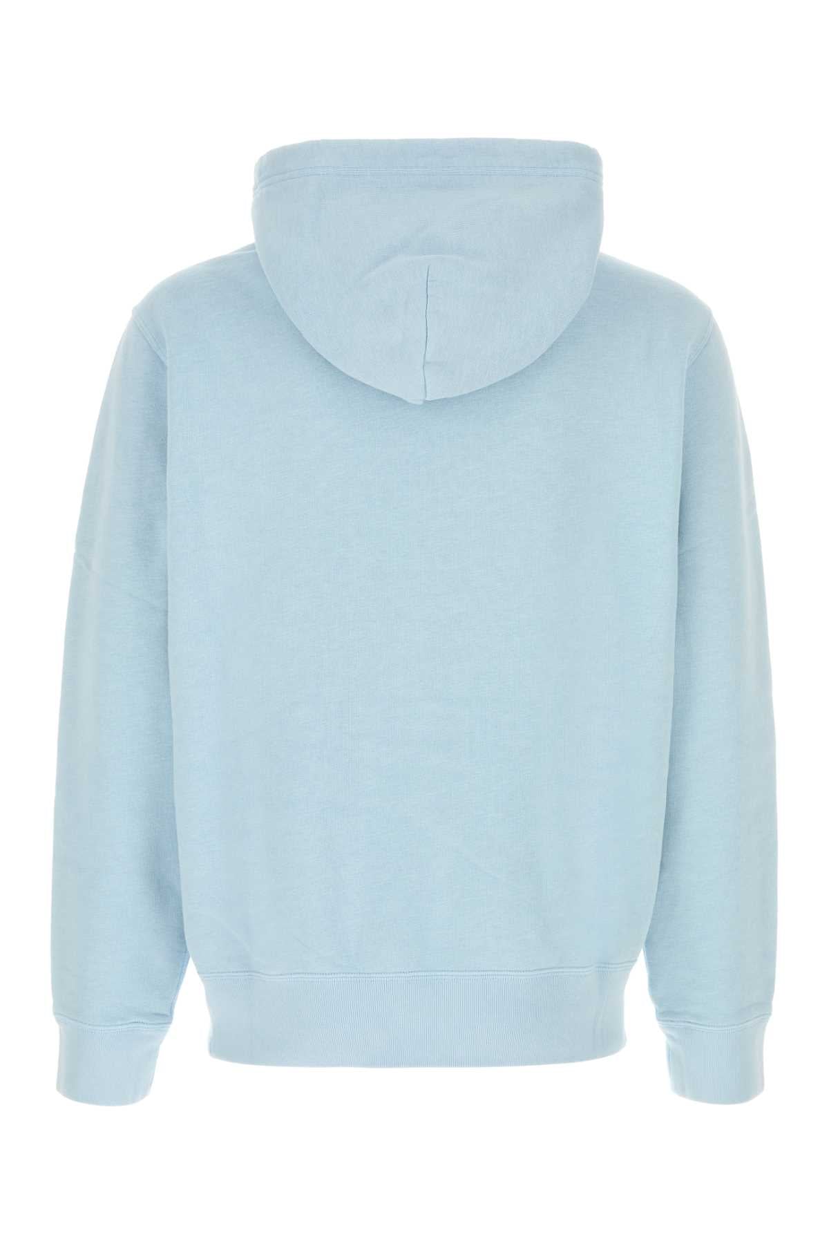 Light Blue Cotton Blend Sweatshirt Southportblue Exterior: Polyester Felpe