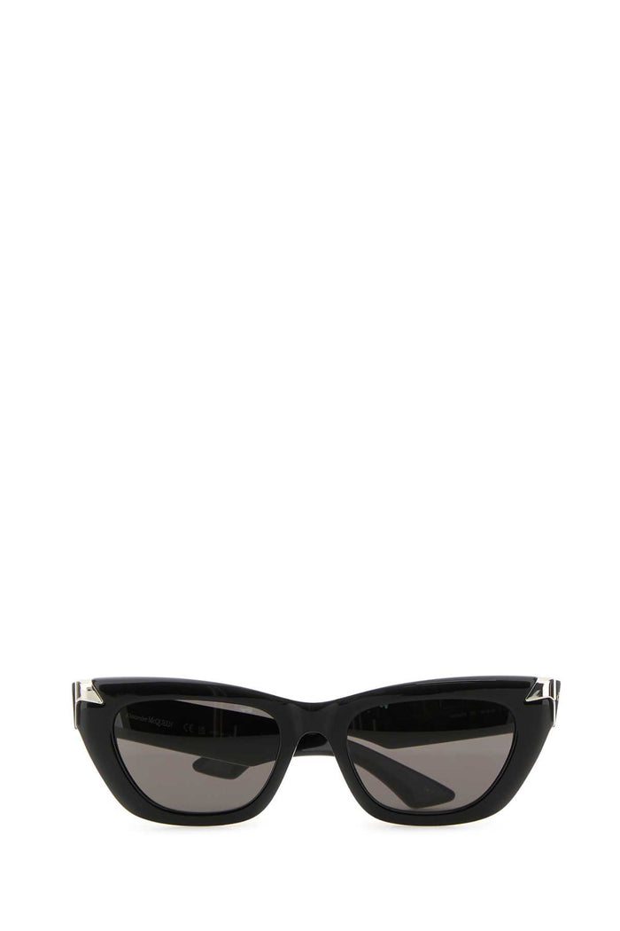 Black Acetate Punk Rivet Sunglasses Blackblacksmoke Exterior: Occhiali Da Sole