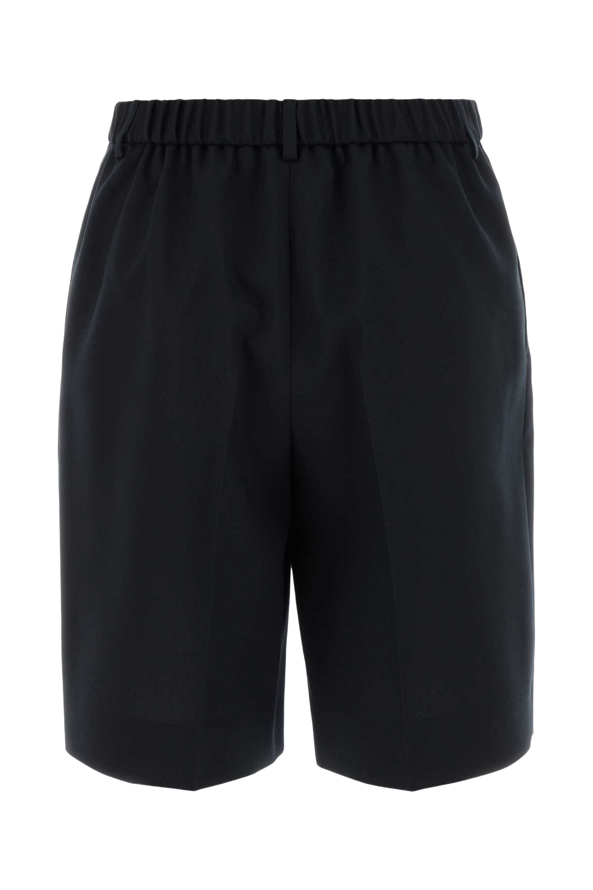 Dark Blue Wool Shorts Bluered