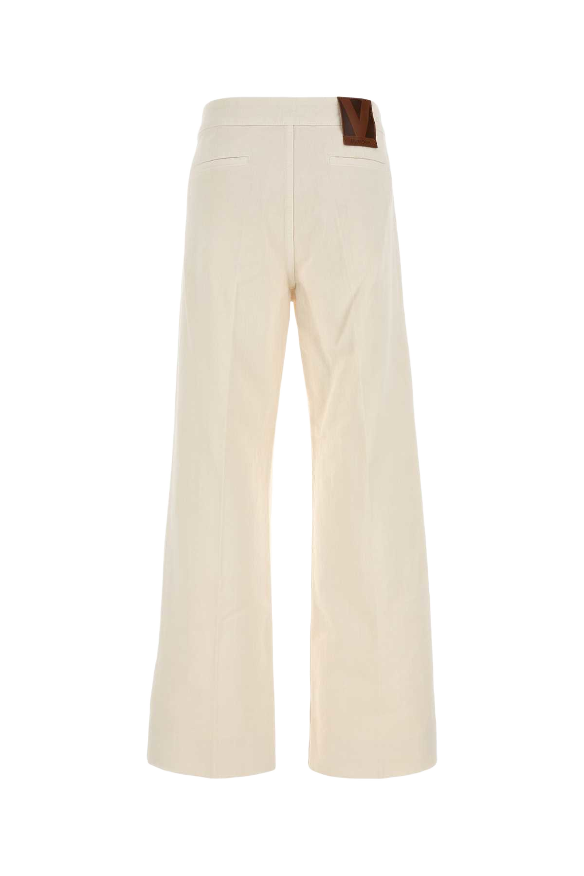 Ivory Denim Jeans Avorio Exterior: Cotton