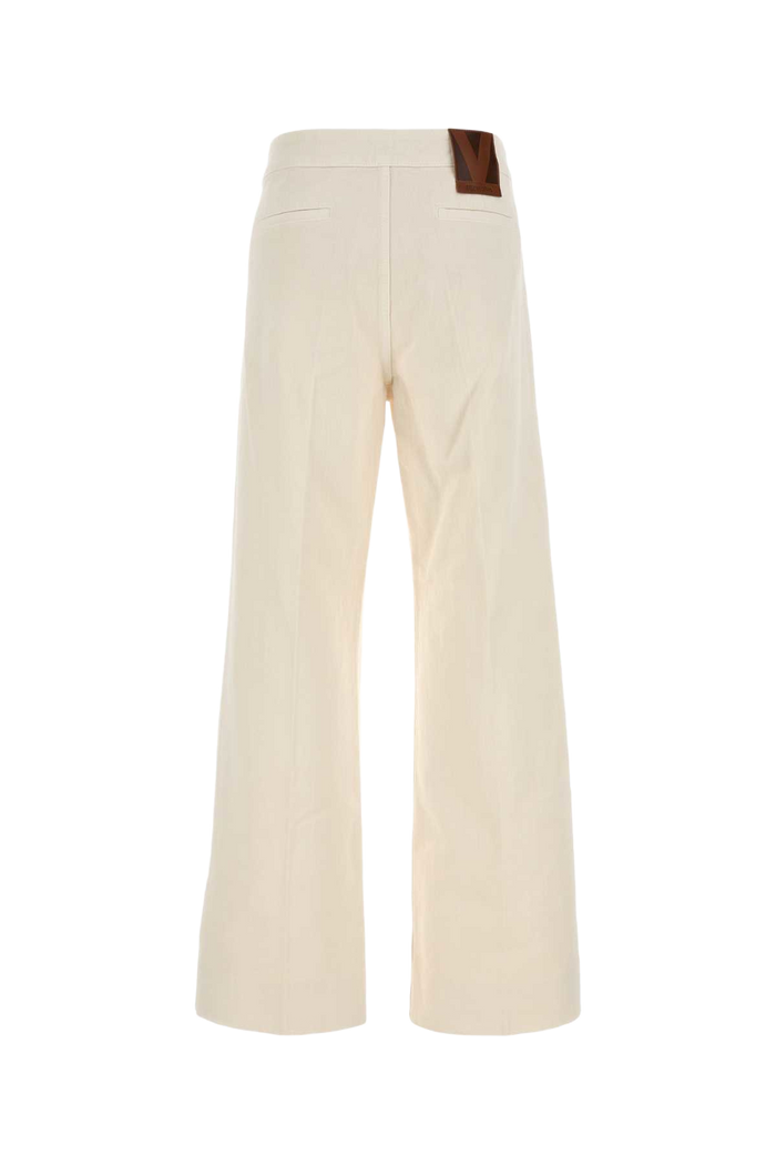 Ivory Denim Jeans Avorio Exterior: Cotton