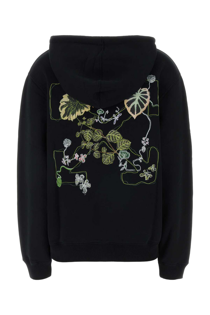 Black Cotton Sweatshirt Blackbeech Exterior: Felpe